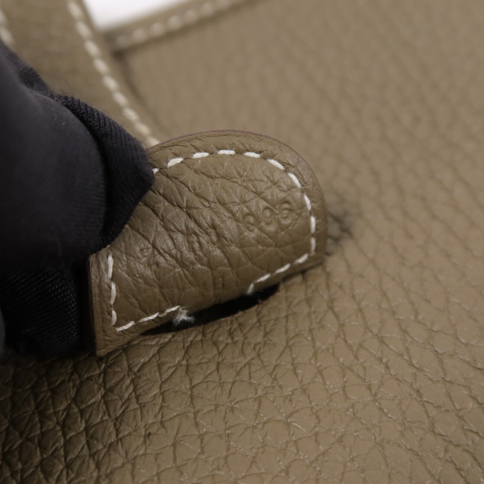 HERMES Clemence皮革Evelyne PM 肩背袋Etoupe