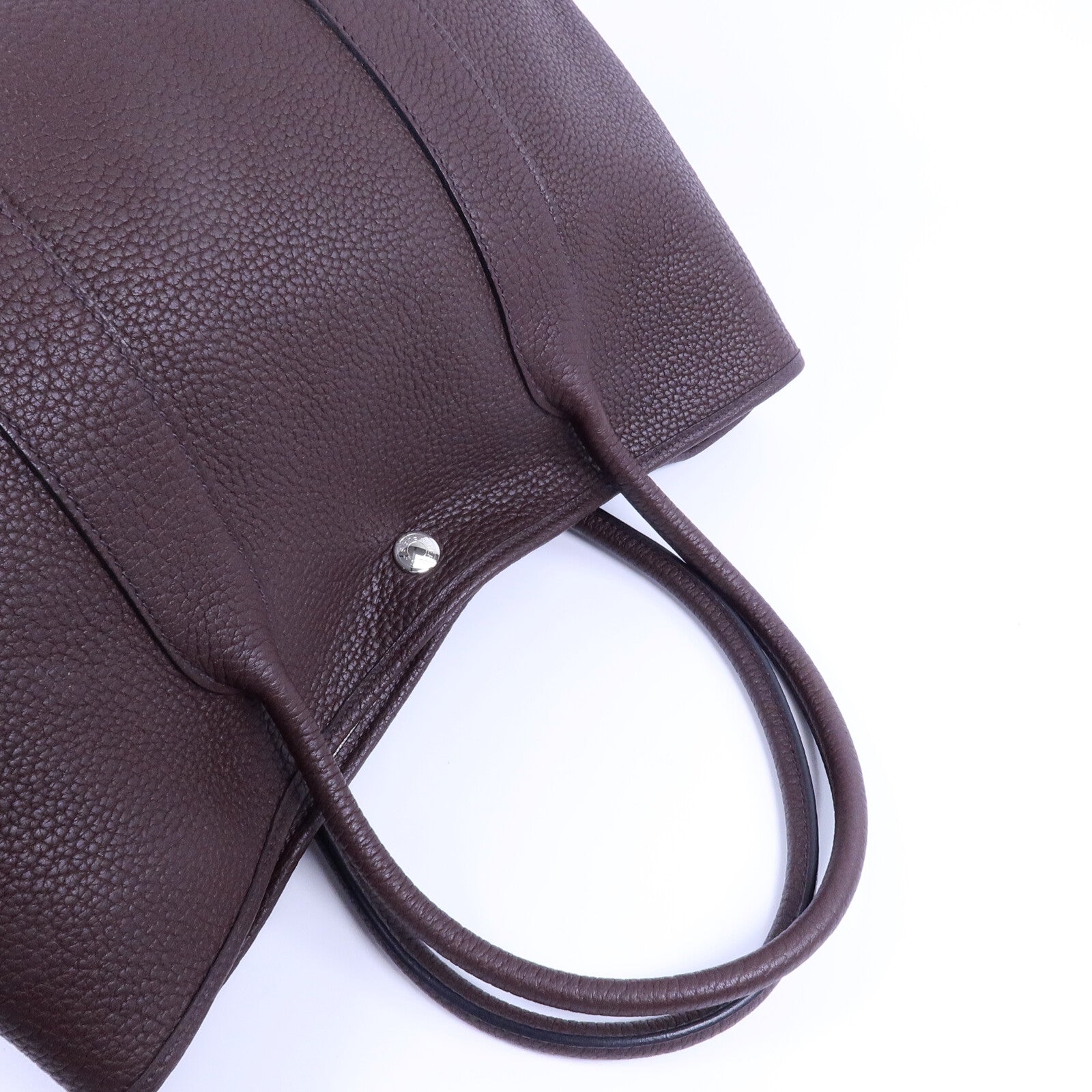 HERMES Negonda皮革Garden Party PM手挽袋Rouge Sellier