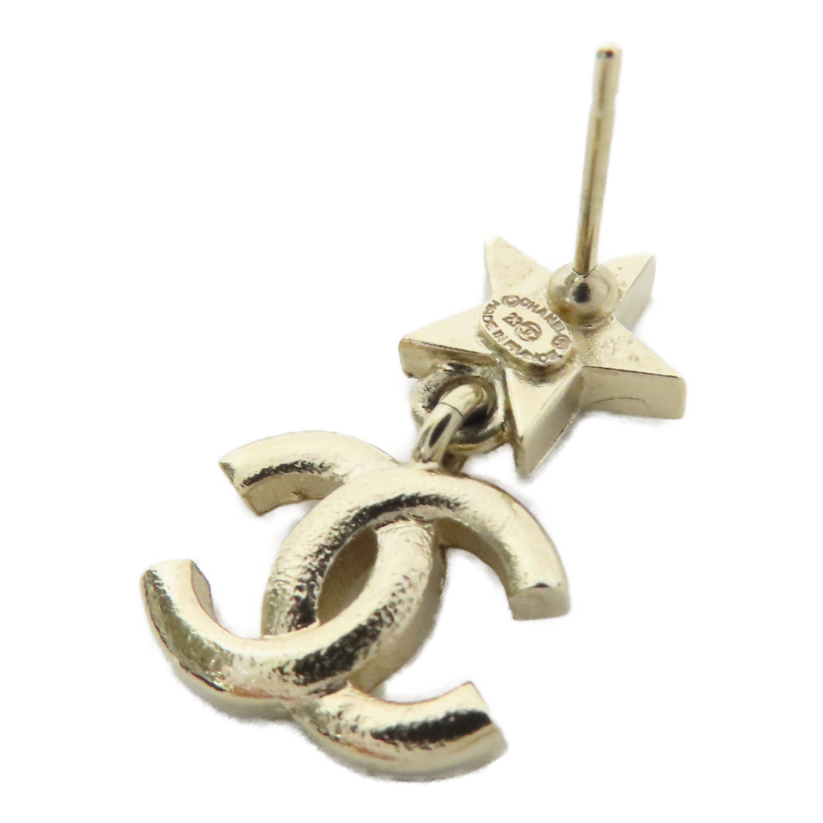 CHANEL 金屬Earring耳環金色