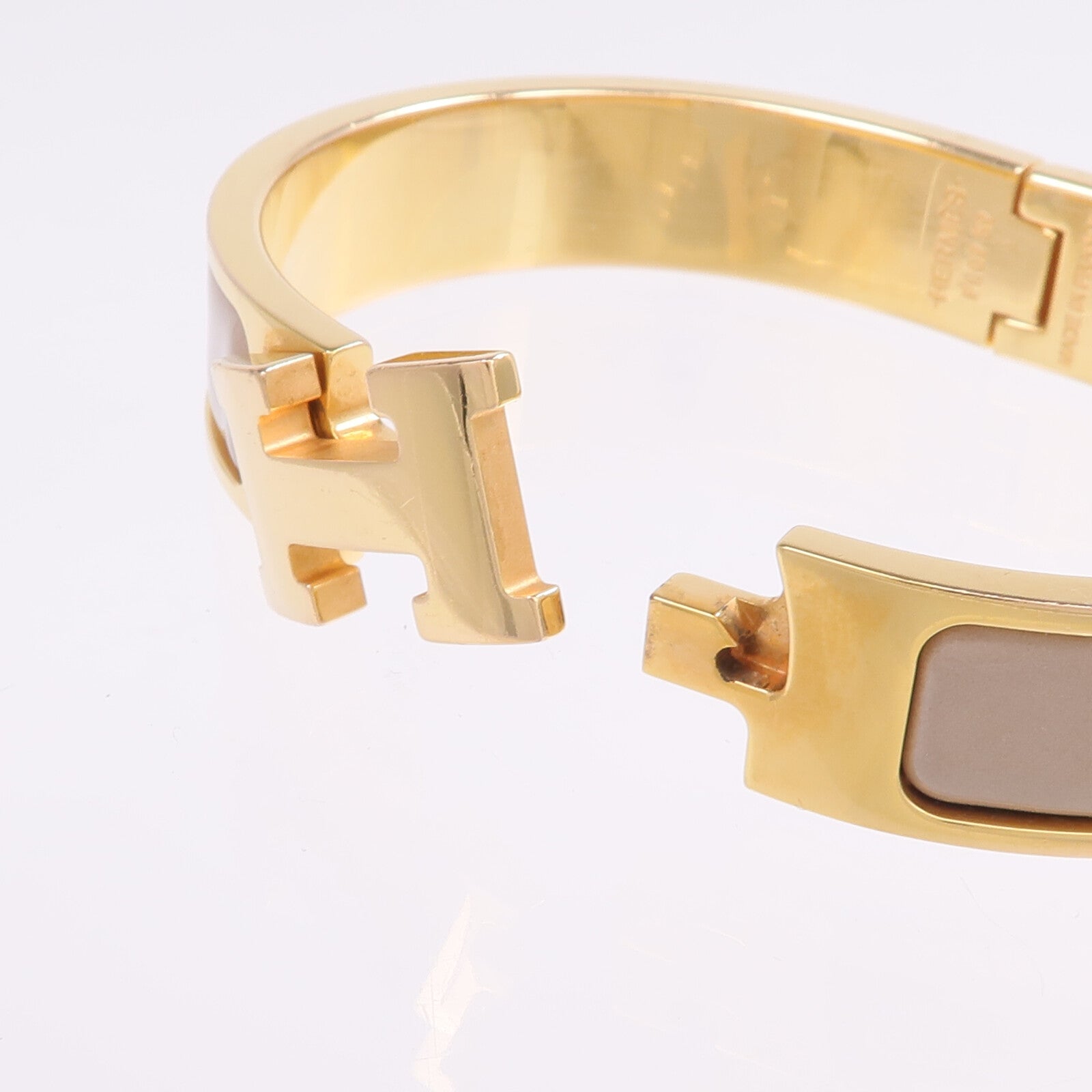 HERMES 金屬/琺瑯Clic H Bracelet手鐲