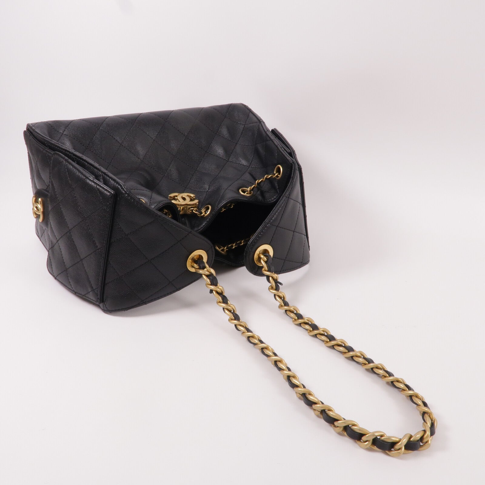 CHANEL 牛皮皮革Chanel 25 Small鏈帶肩背袋