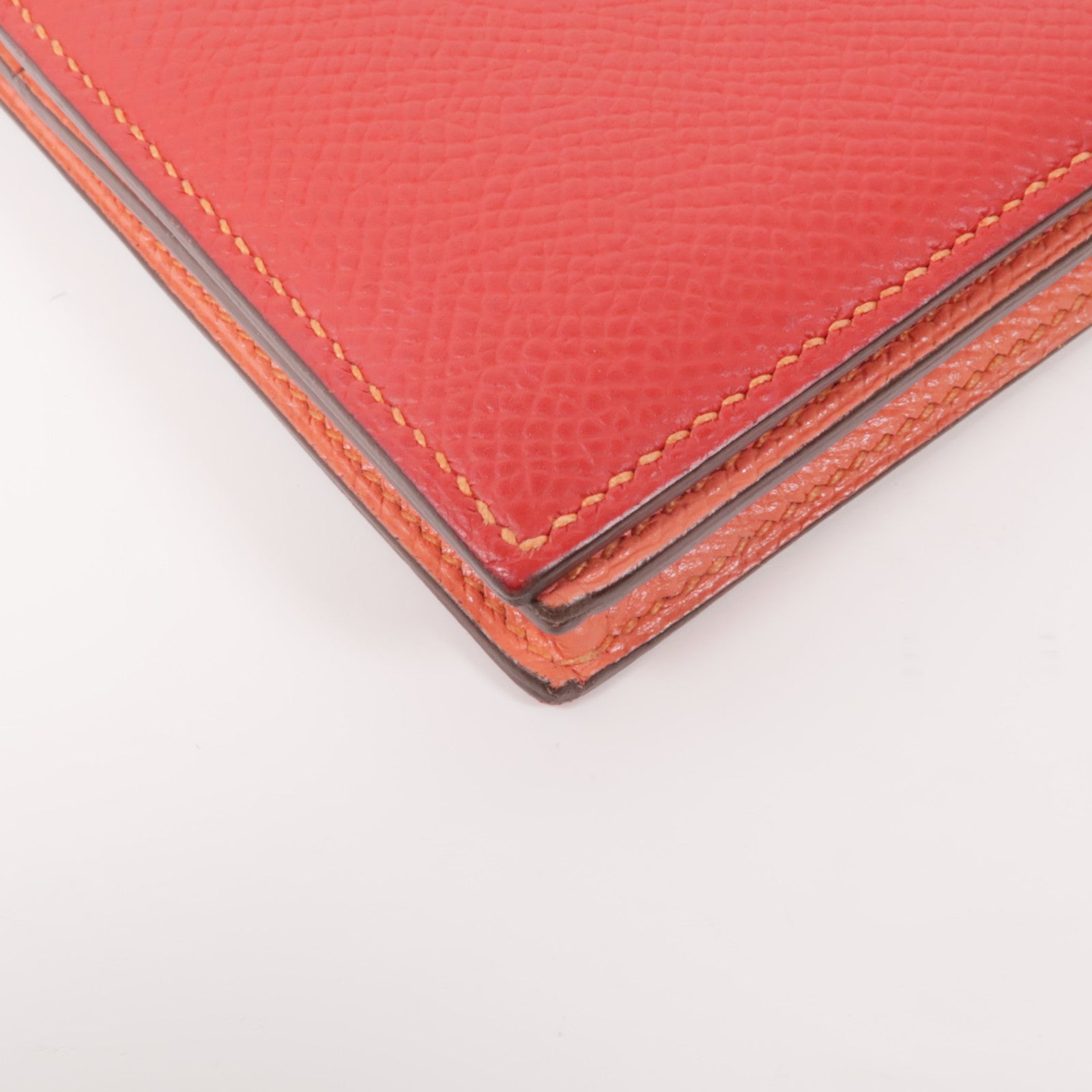 HERMES Epsom皮革Bearn Long Wallet銀扣長錢包Rose Jaipur