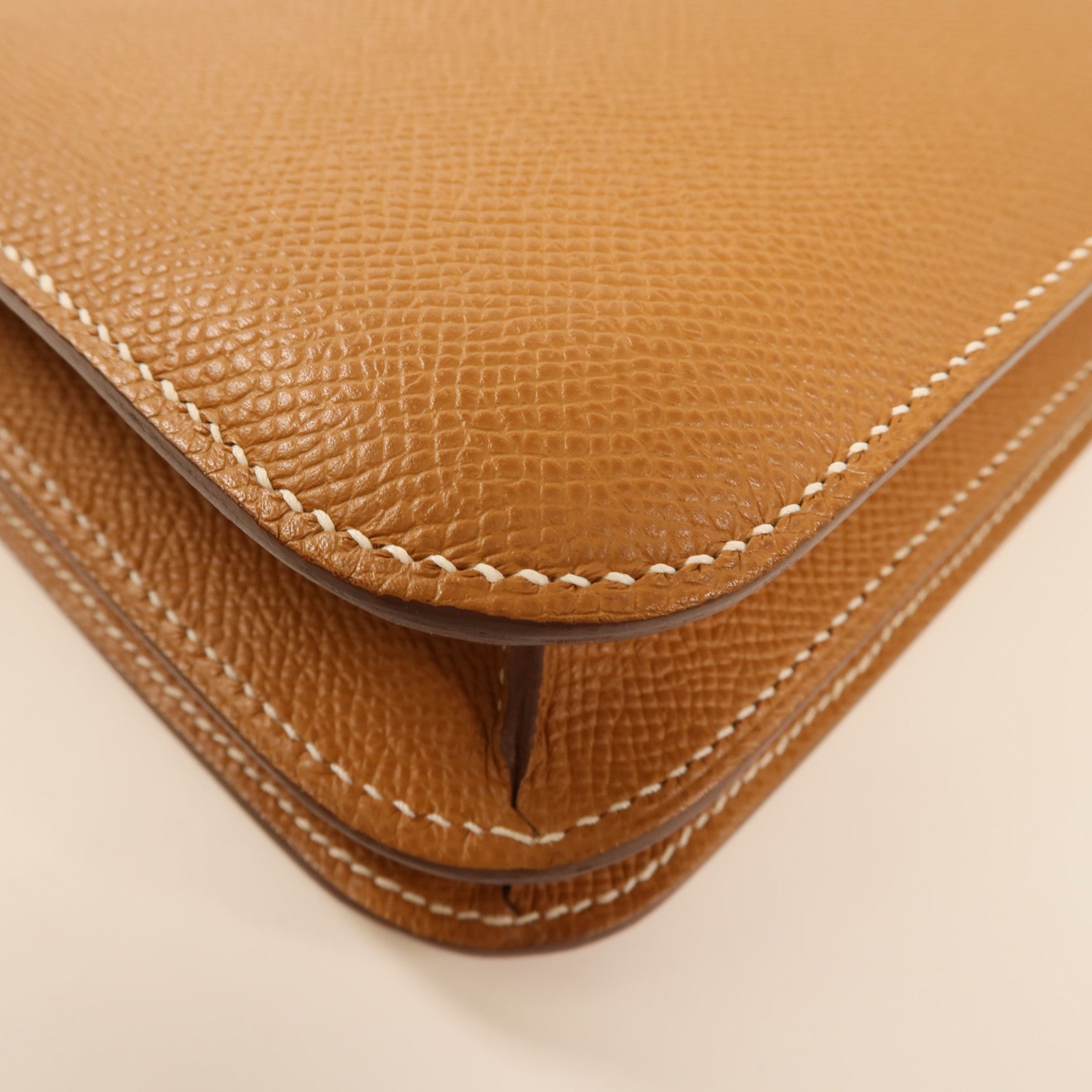 HERMES PHW Constance Mini Shoulder Bag Epsom Leather 37 Gold