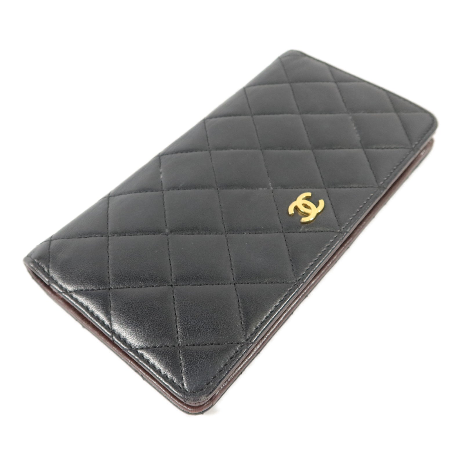 CHANEL 羊皮皮革Long Bifold Wallet長錢包