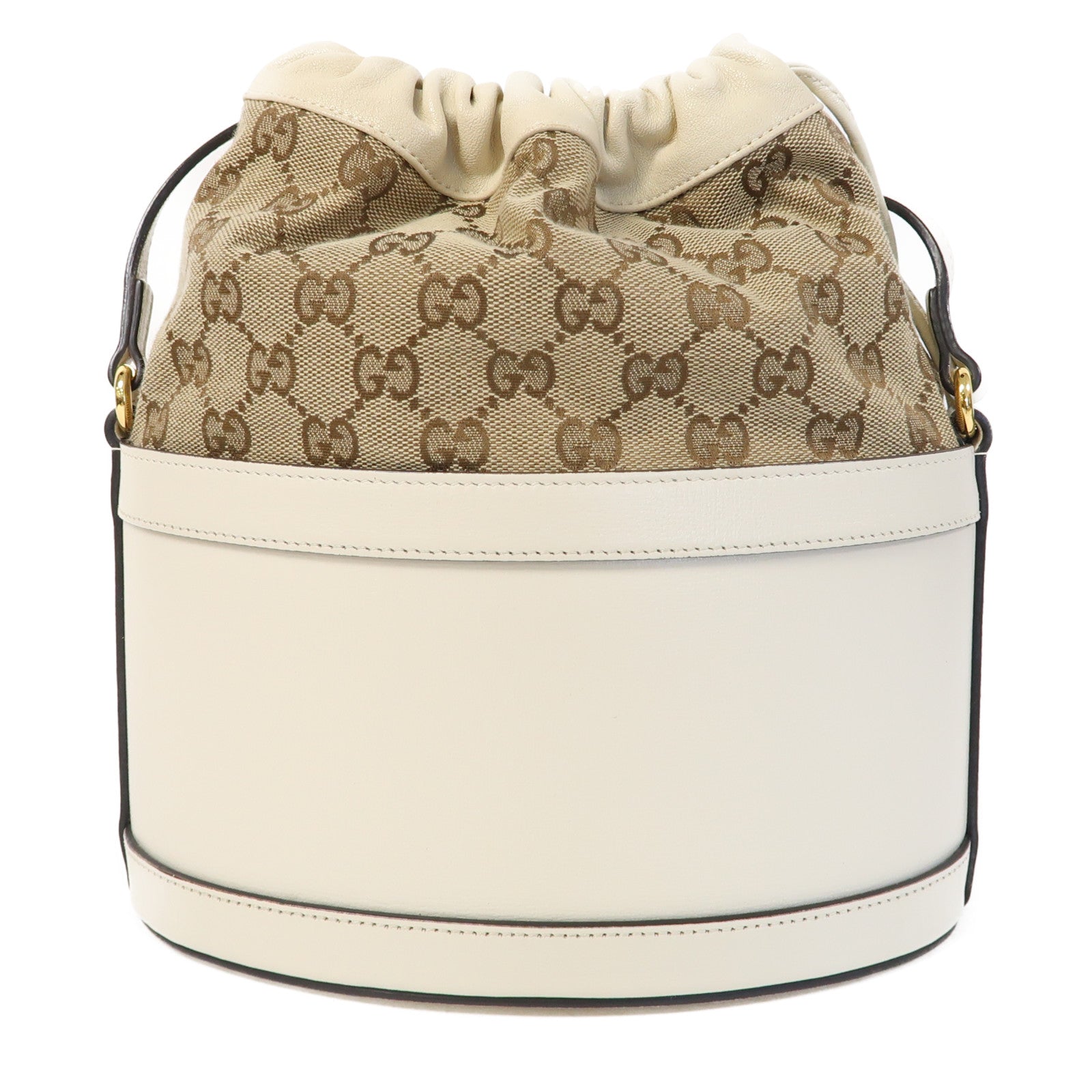 GUCCI 牛皮皮革Shoulder Bag金扣肩背袋白色