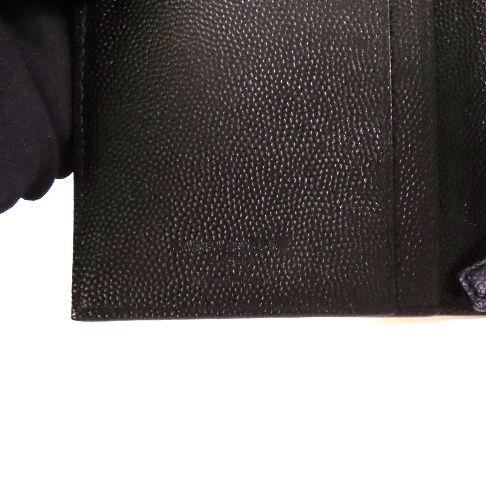 SAINT LAURENT 牛皮皮革Long Wallet長錢包黑色