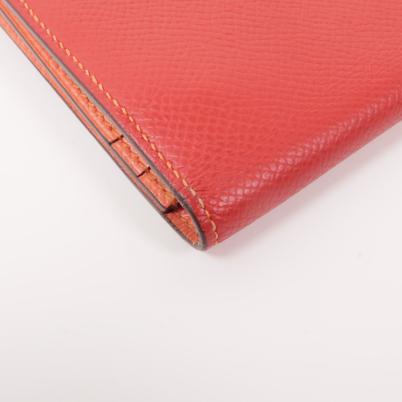 HERMES Epsom皮革Bearn Long Wallet銀扣長錢包Rose Jaipur