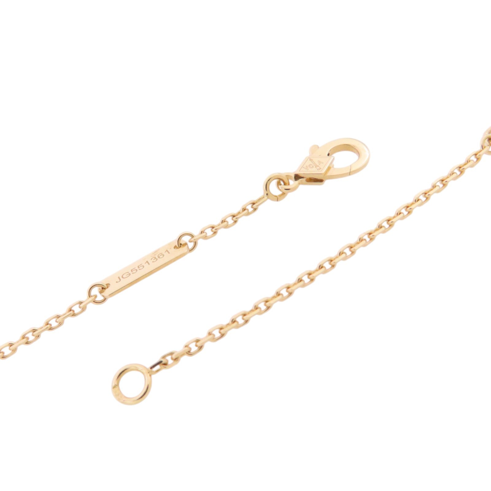 Van Cleef & Arpels 18K玫瑰金/珍珠母Vintage Alhambra MOP Pendant Necklace項鏈