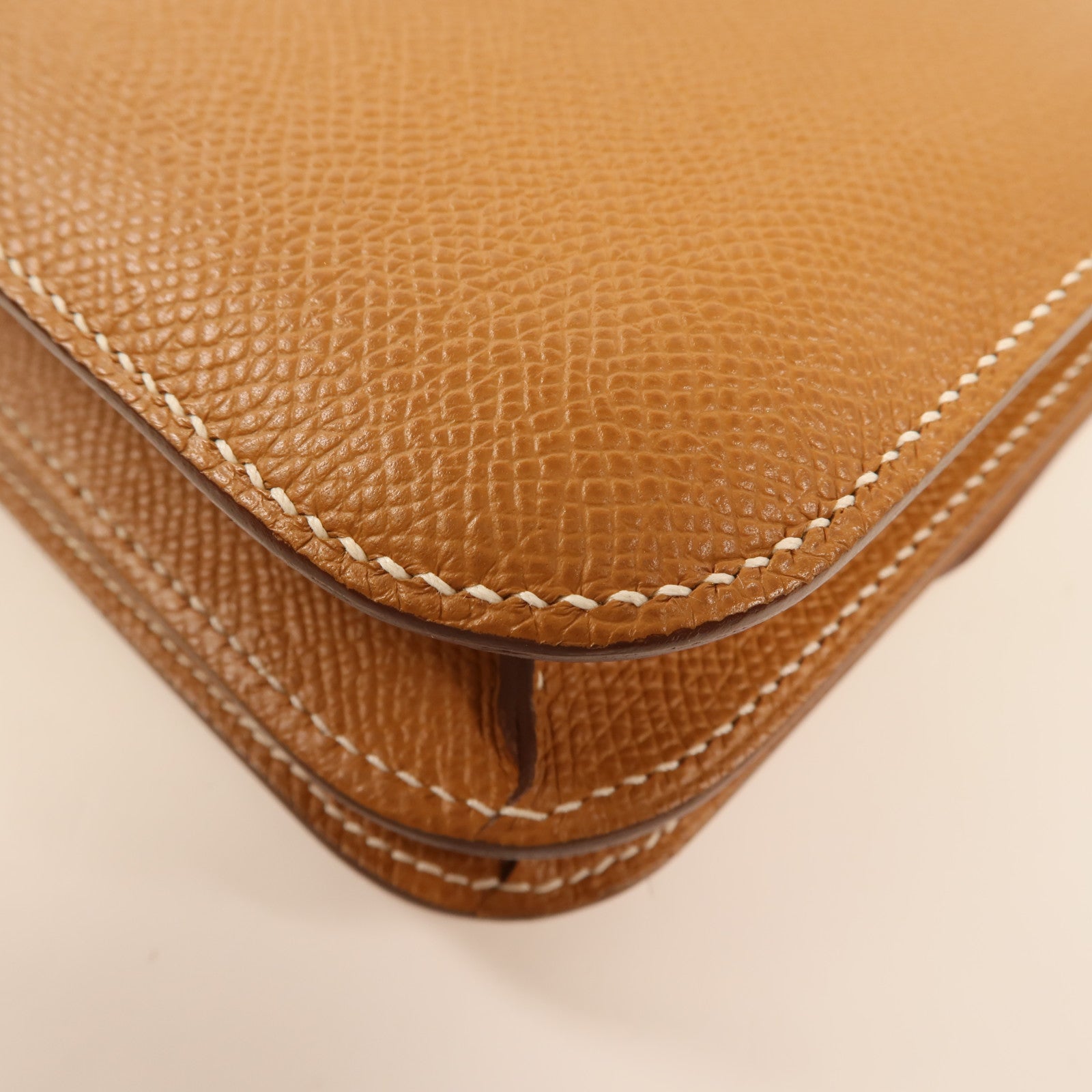 HERMES PHW Constance Mini Shoulder Bag Epsom Leather 37 Gold