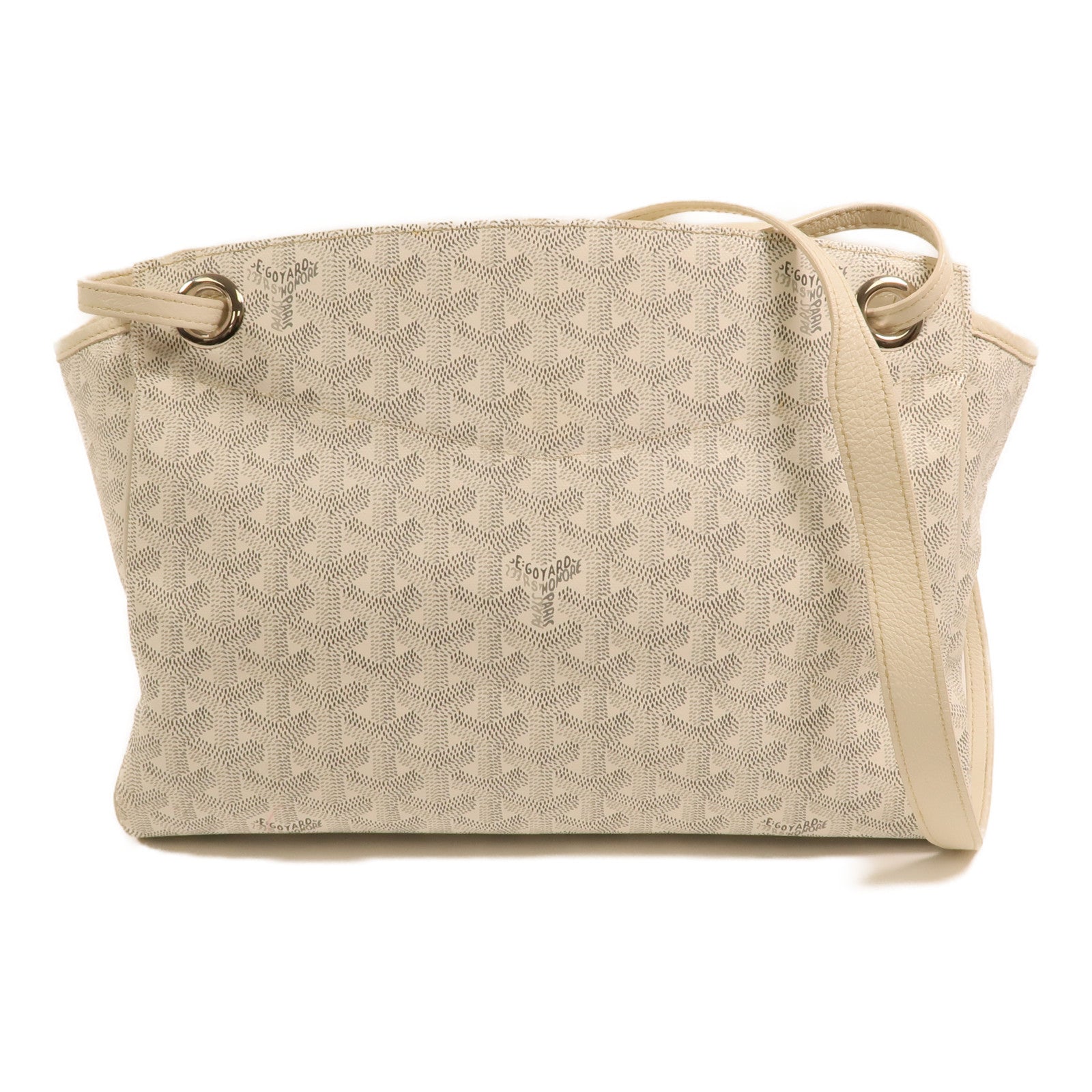 GOYARD 塗層帆布Rouette Souple PM銀扣肩背袋