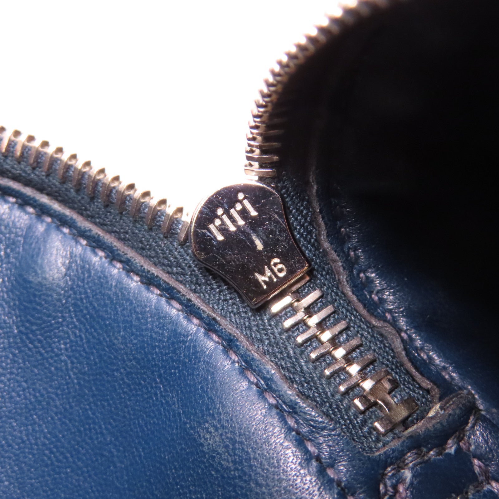 HERMES Taurillon Clemence皮革Bolide 35銀扣手挽肩背兩用袋藍色