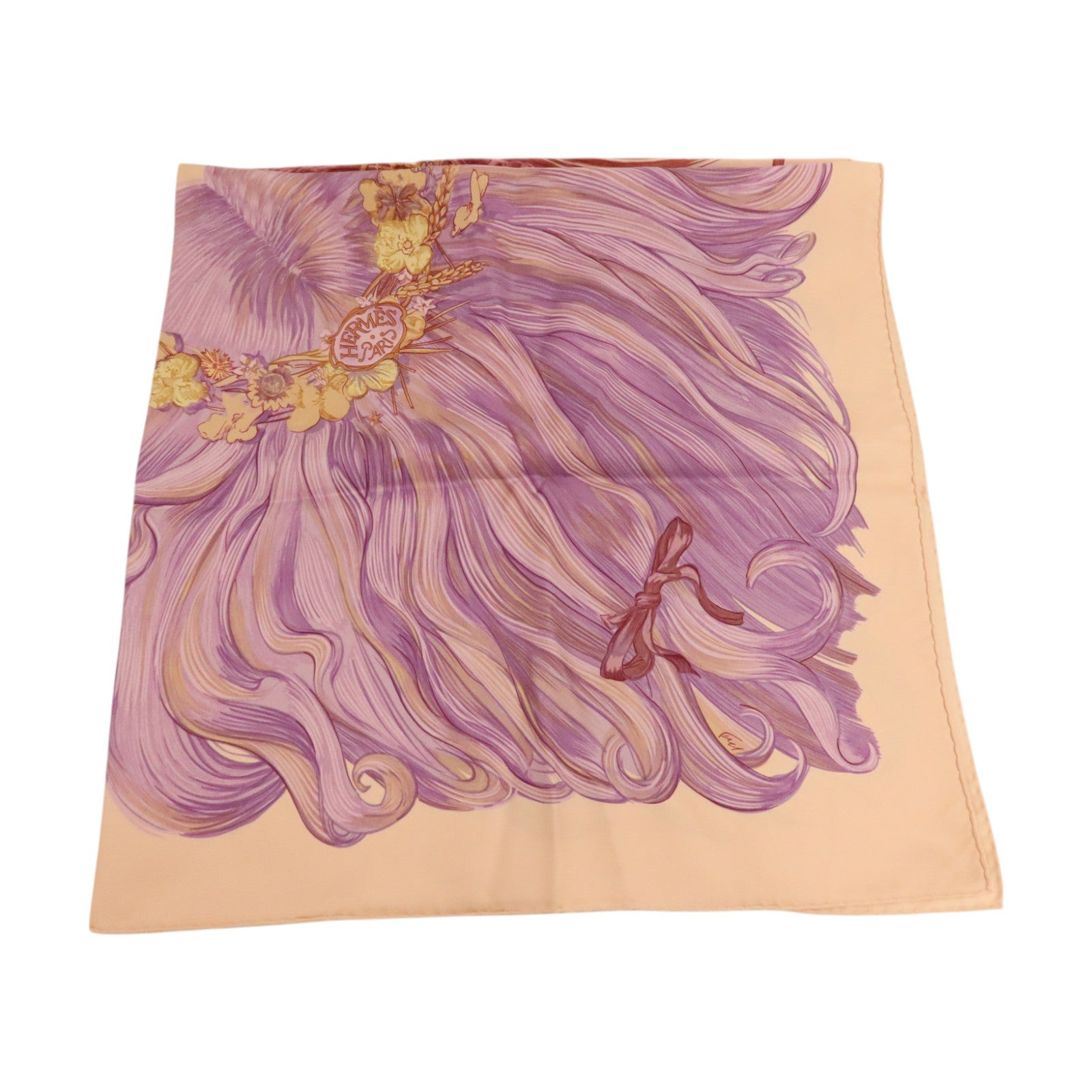 HERMES 絲質Scarf 90x90cm絲巾