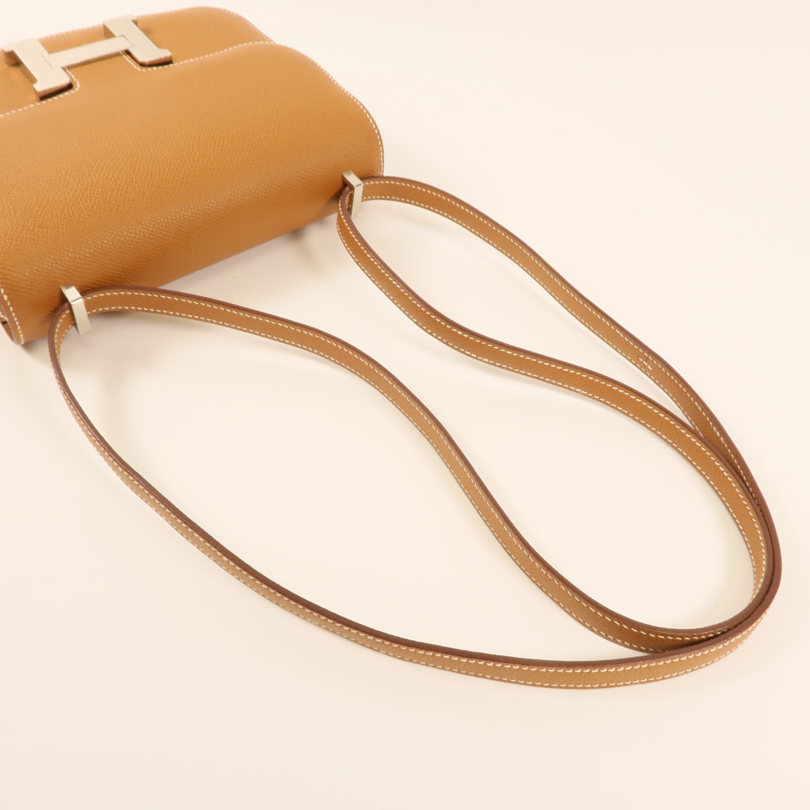 HERMES PHW Constance Mini Shoulder Bag Epsom Leather 37 Gold