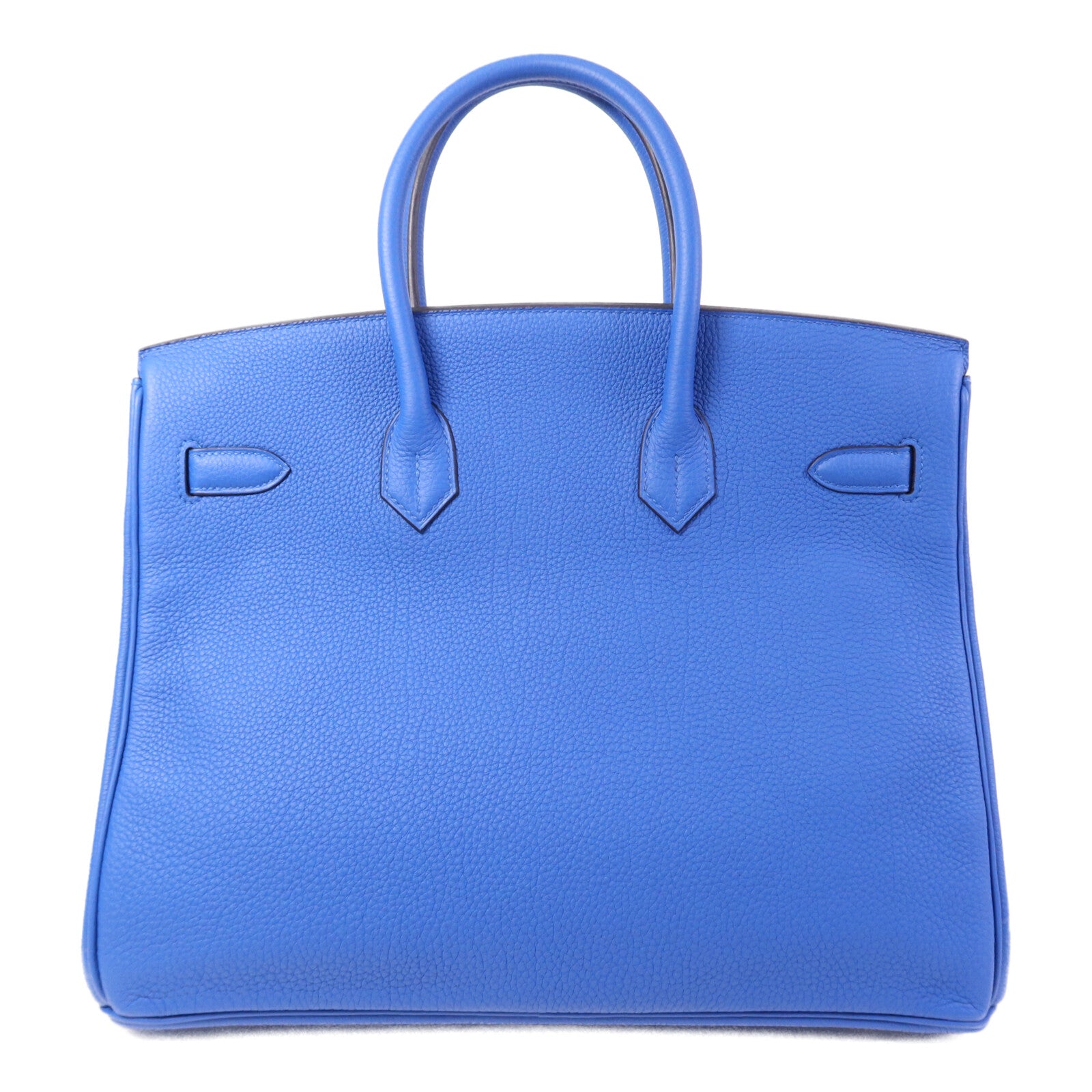 HERMES Togo皮革Birkin 35銀扣手挽袋Bleu Zellige
