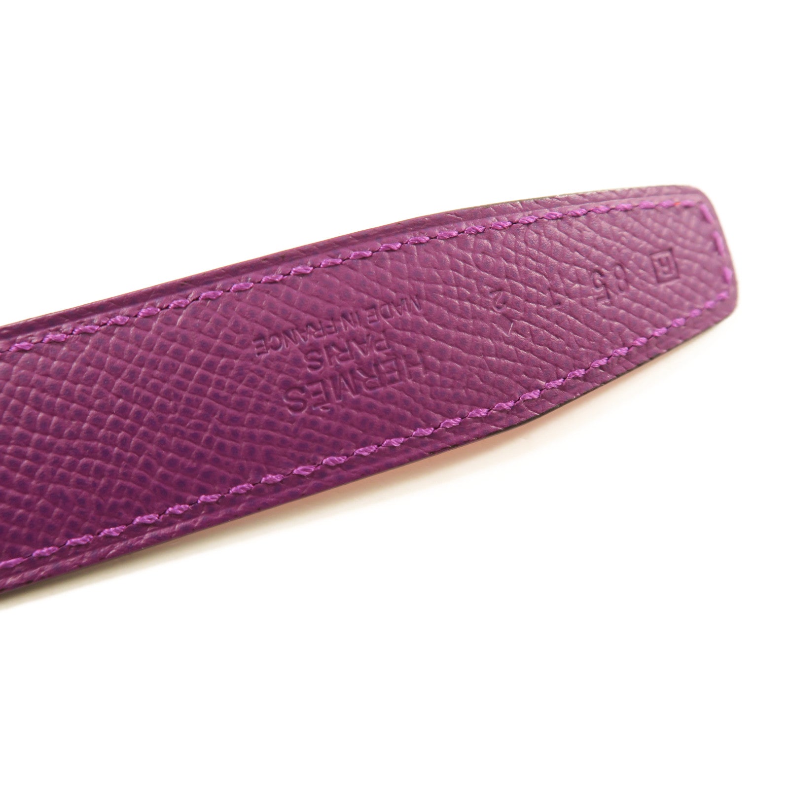 HERMES Swift皮革/Epsom皮革Belt皮帶Red/Purple