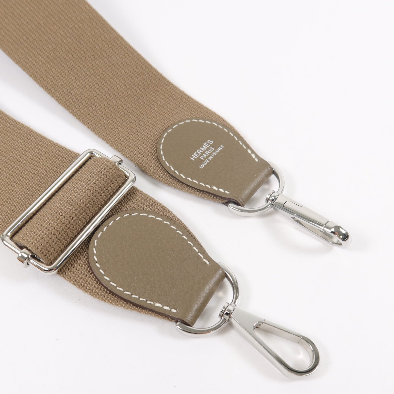 HERMES Clemence皮革Evelyne PM 肩背袋Etoupe