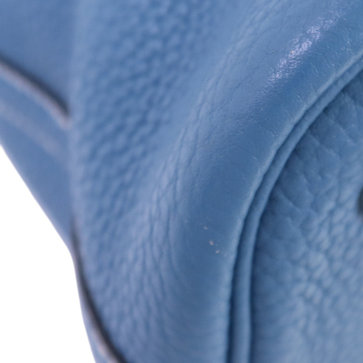 HERMES Clemence皮革Bolide 31銀扣手挽肩背兩用袋Bleu Jean