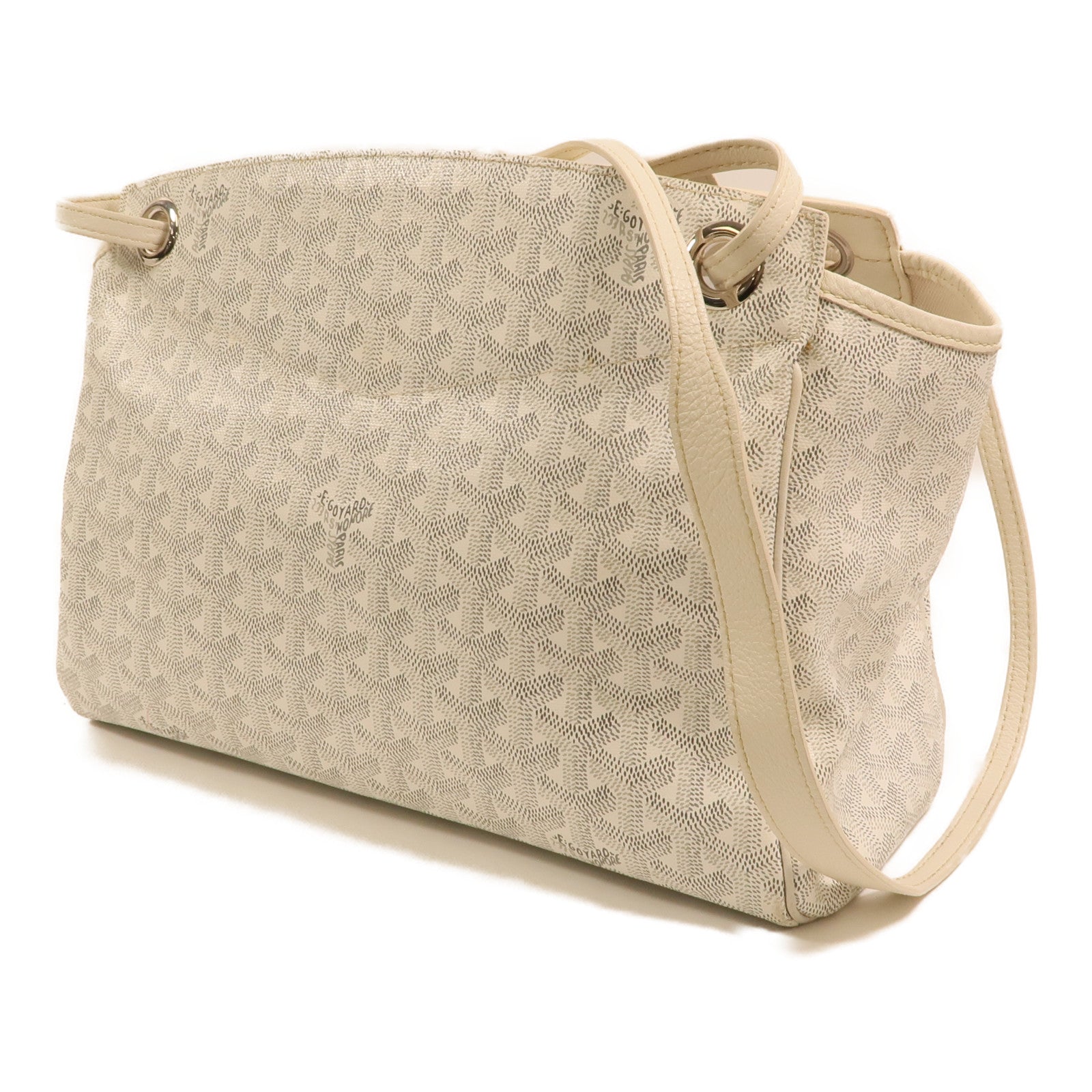 GOYARD 塗層帆布Rouette Souple PM銀扣肩背袋