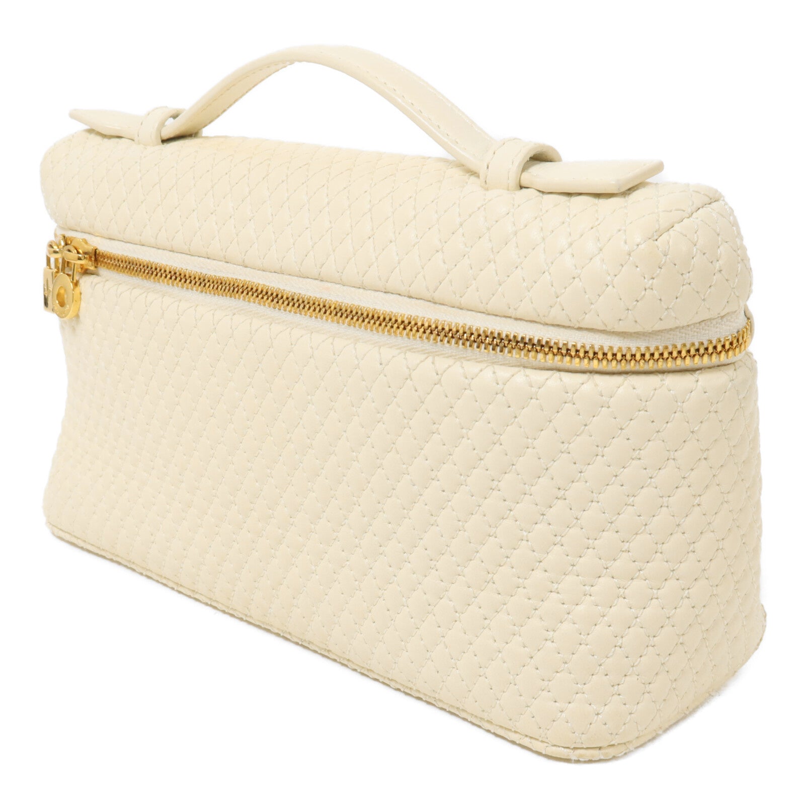 Loro Piana 羊皮皮革Extra Pocket L19鏈帶手挽肩背兩用袋