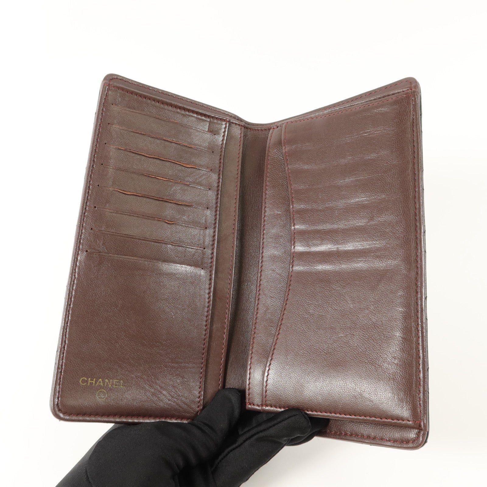 CHANEL 羊皮皮革Long Bifold Wallet長錢包