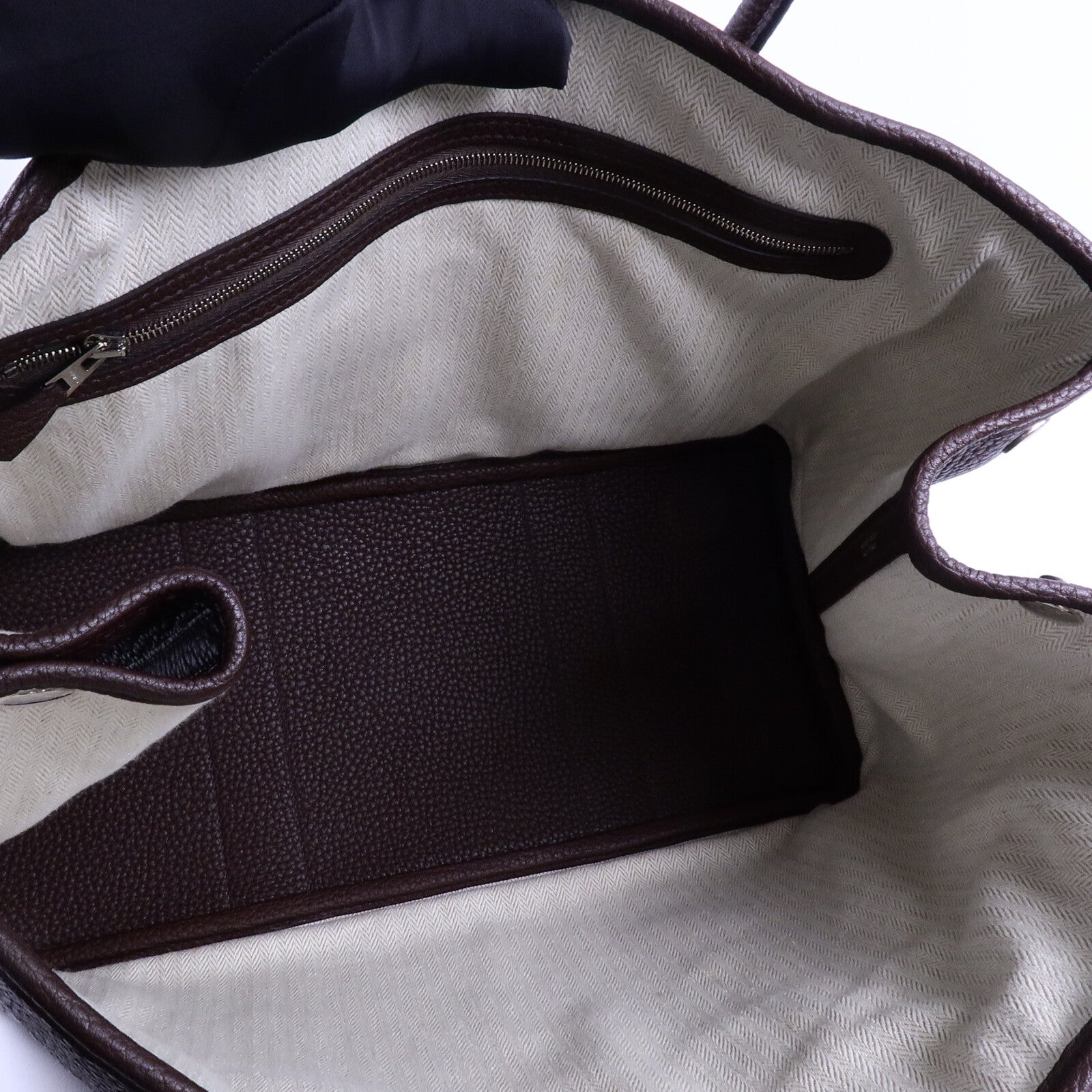 HERMES Negonda皮革Garden Party PM手挽袋Rouge Sellier