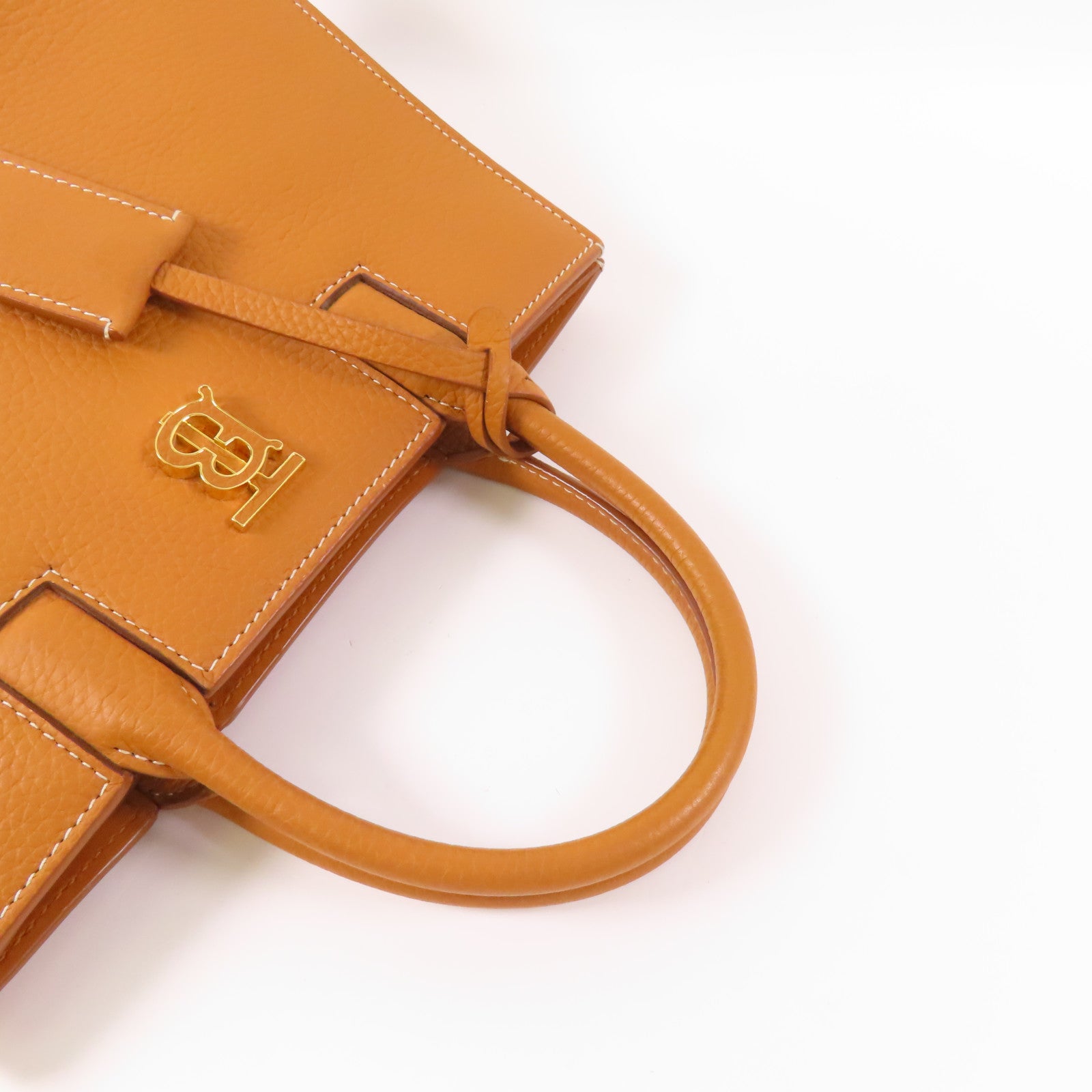 BURBERRY 牛皮皮革2 Way Shoulder Bag金扣手挽肩背兩用袋