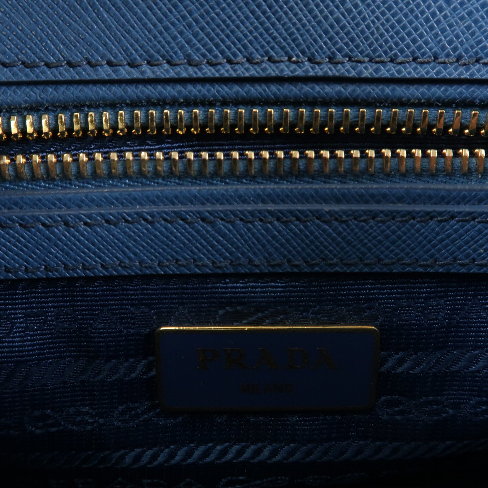 PRADA 牛皮皮革Galleria Bag金扣手挽肩背兩用袋