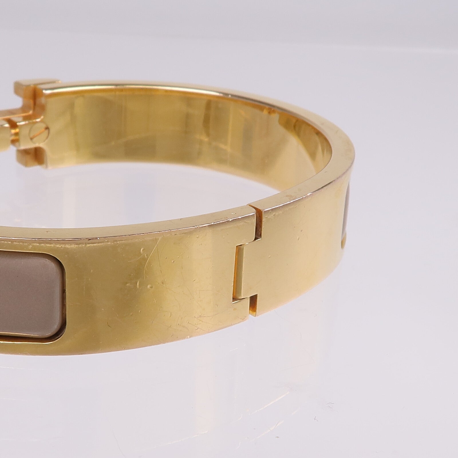 HERMES 金屬/琺瑯Clic H Bracelet手鐲