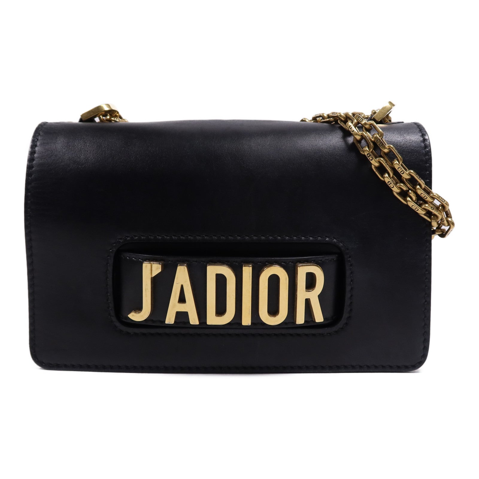 Dior 牛皮皮革Jadior金扣鏈帶肩背袋