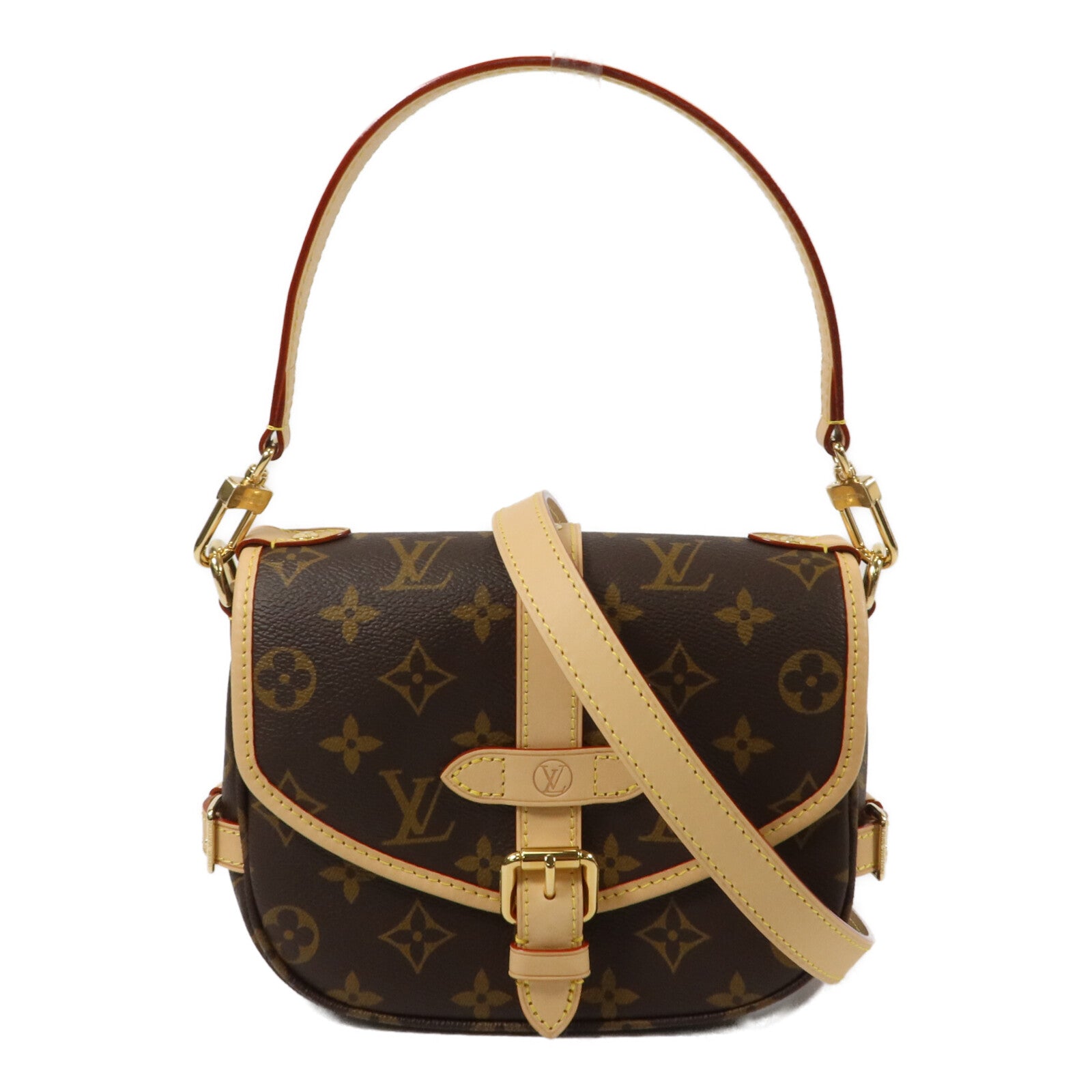 LOUIS VUITTON Monogram Saumur BB手挽肩背兩用袋