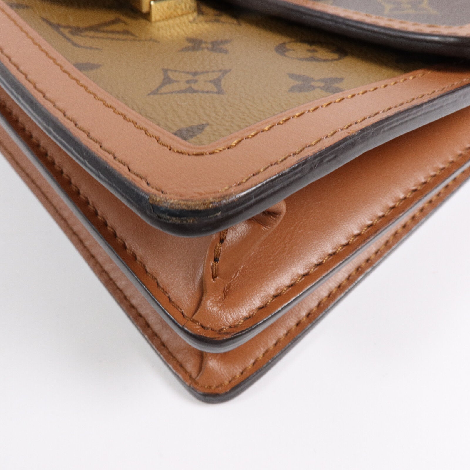 LOUIS VUITTON Monogram/Monogram Reverse Dauphine MM手挽肩背兩用袋
