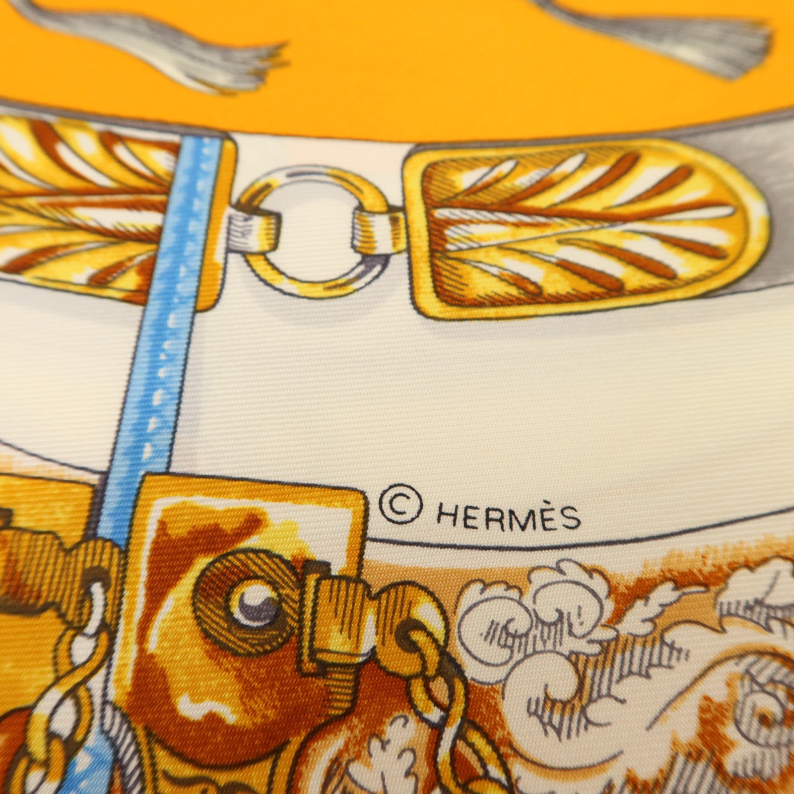 HERMES 絲質Scarf 90X90絲巾