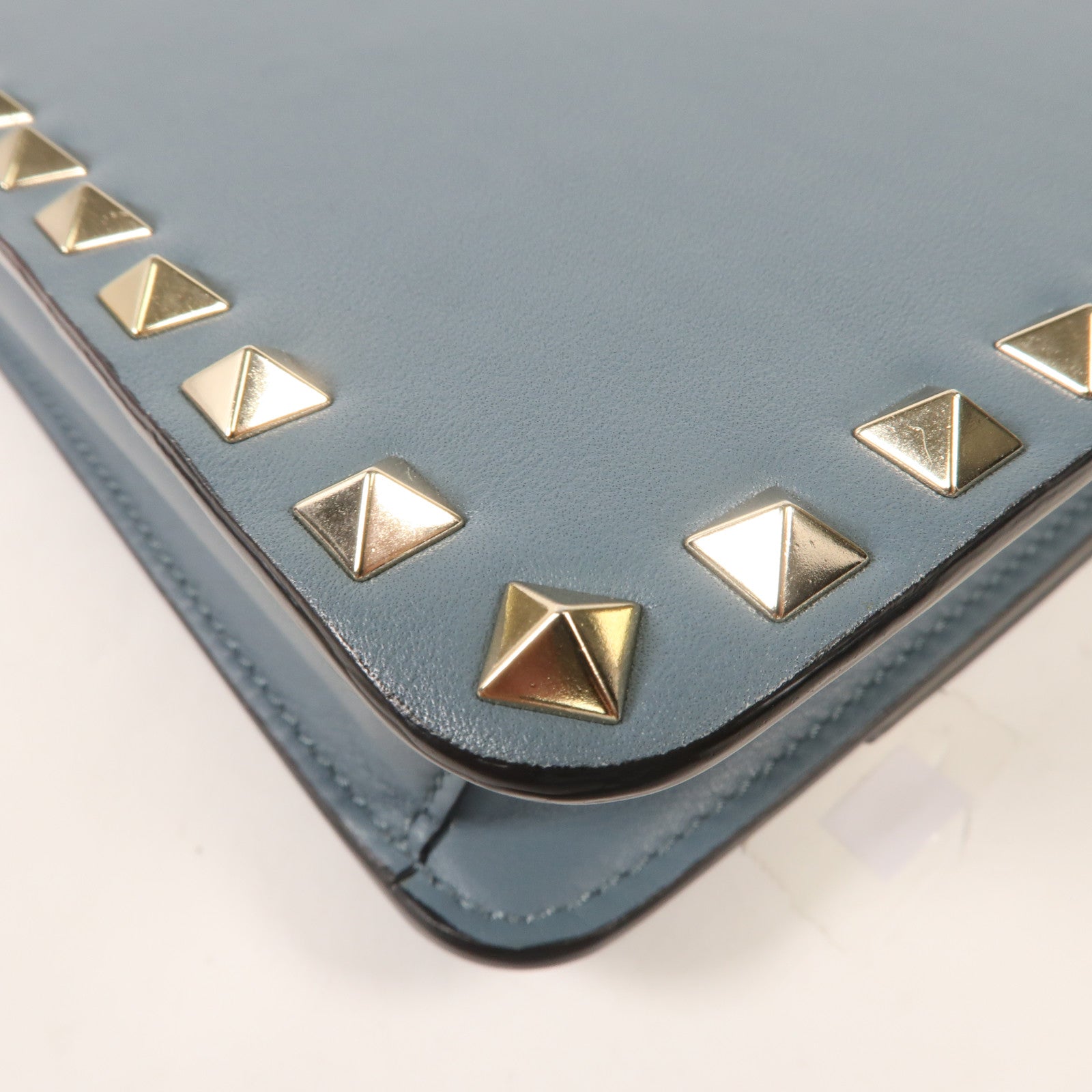 Valentino 牛皮皮革Shoulder Bag銀扣肩背袋