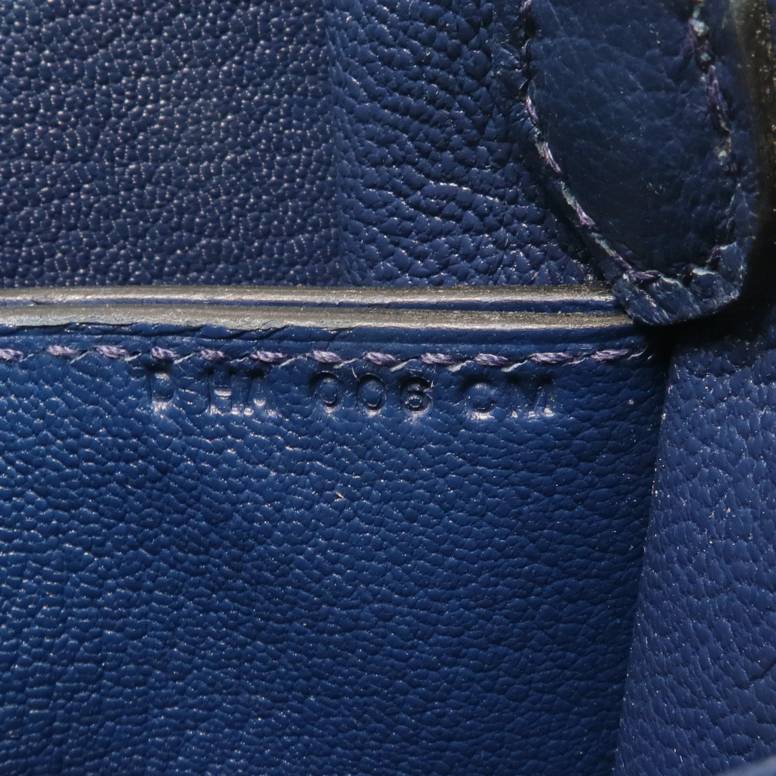 HERMES Evercolor皮革Mini Roulis金扣肩背袋Bleu Brighton