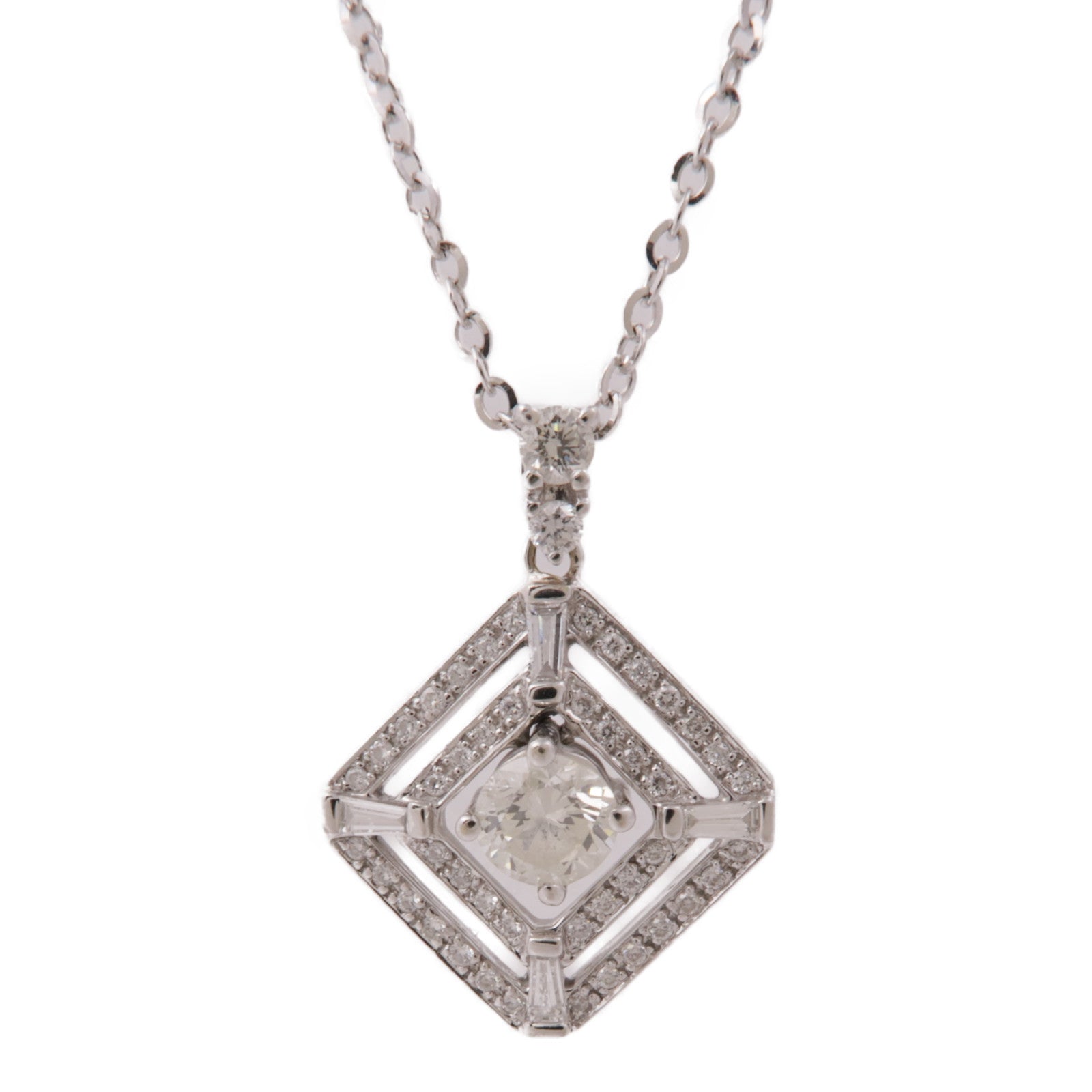 JEWELRY 18K白金Diamond Necklace鑽石項鍊