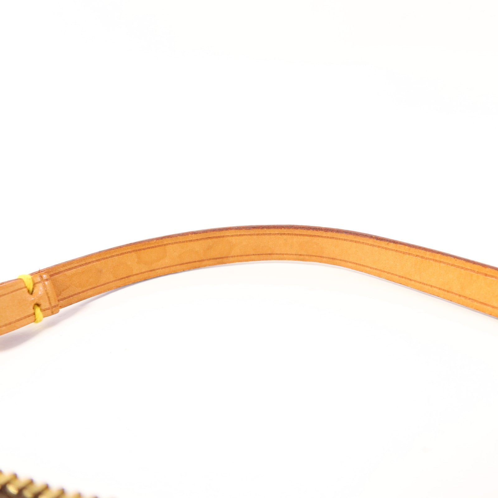LOUIS VUITTON Monogram Pochette Accessoires金扣手挽袋棕色