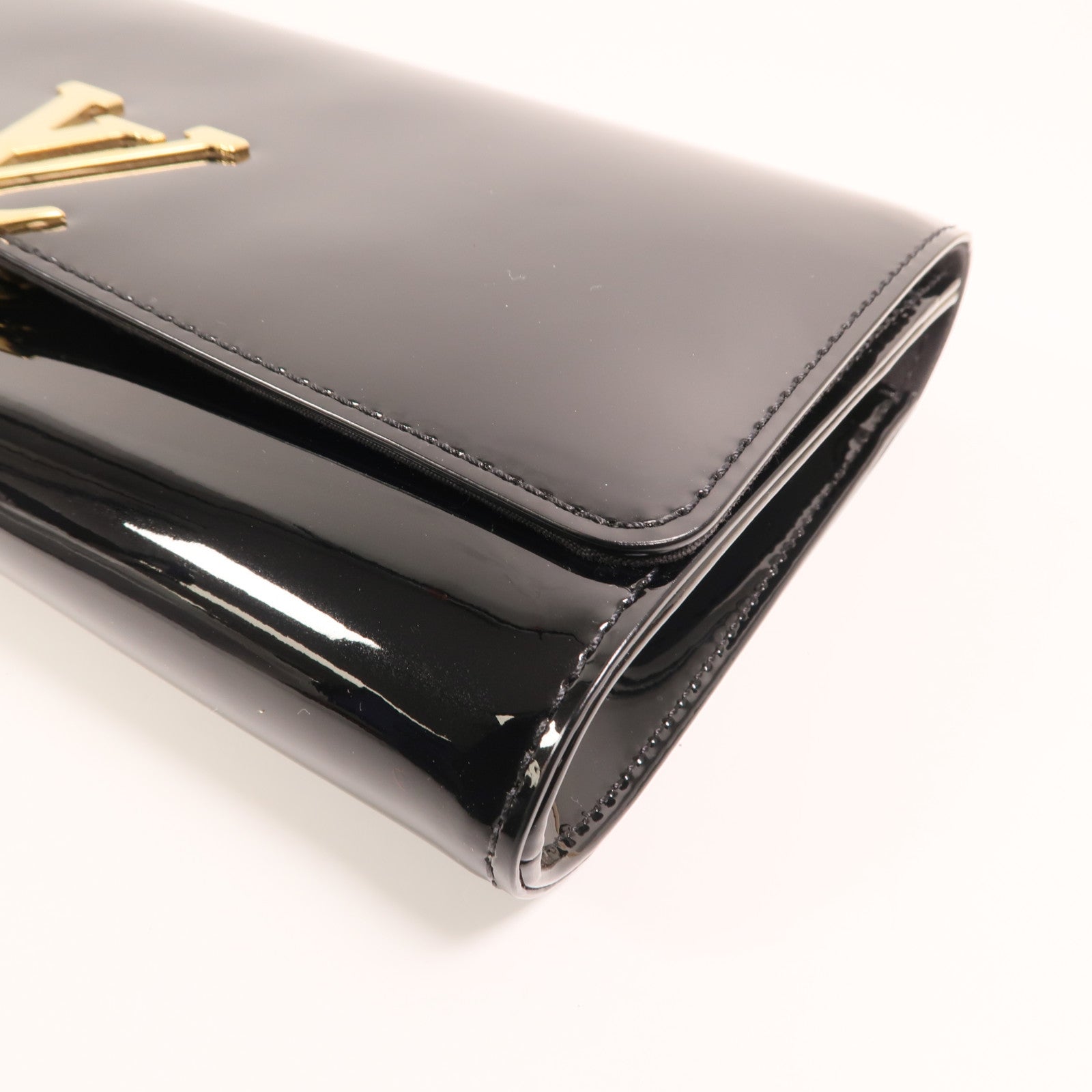 LOUIS VUITTON 【激減優惠】Monogram Vernis Louise EW金扣手拿包