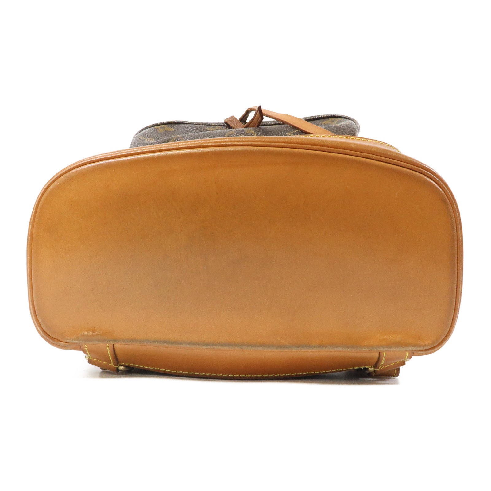 LOUIS VUITTON Monogram Montsouris MM 金扣背包啡色