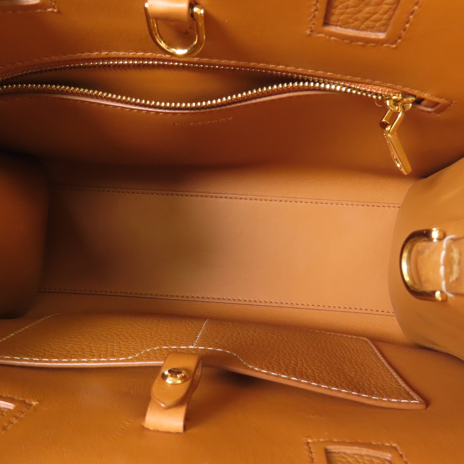 BURBERRY 【激減優惠】牛皮皮革2 Way Shoulder Bag金扣手挽肩背兩用袋