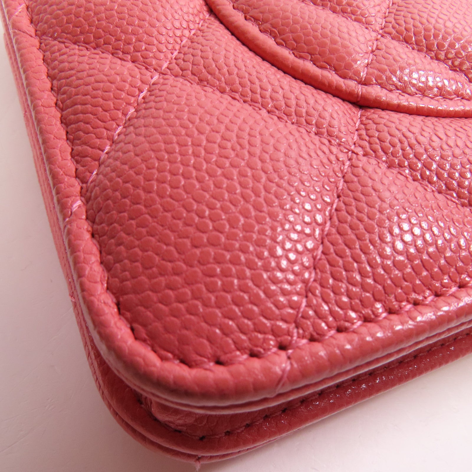 CHANEL 牛皮皮革WOC Wallet On Chain金扣鏈帶肩背袋