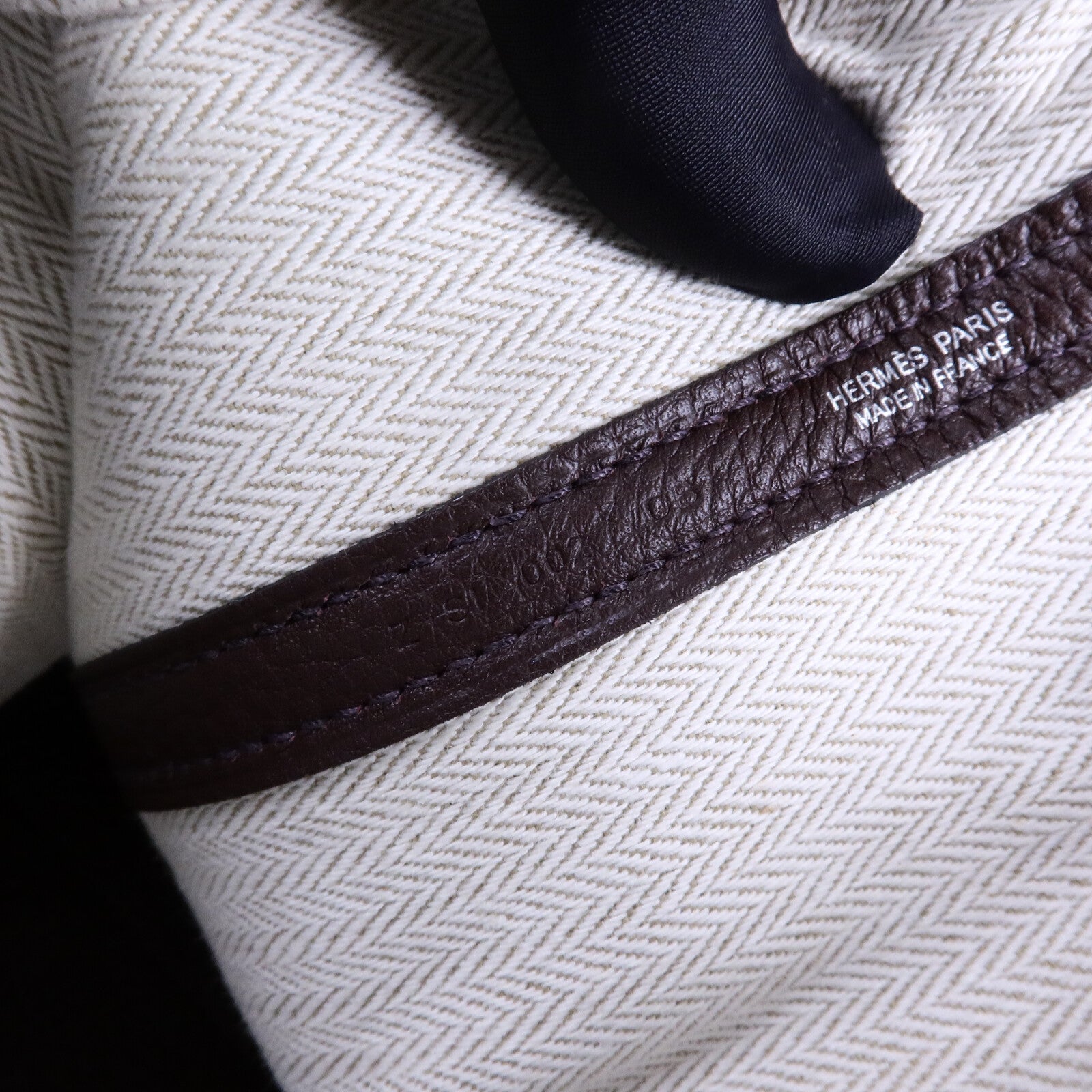 HERMES Negonda皮革Garden Party PM手挽袋Rouge Sellier