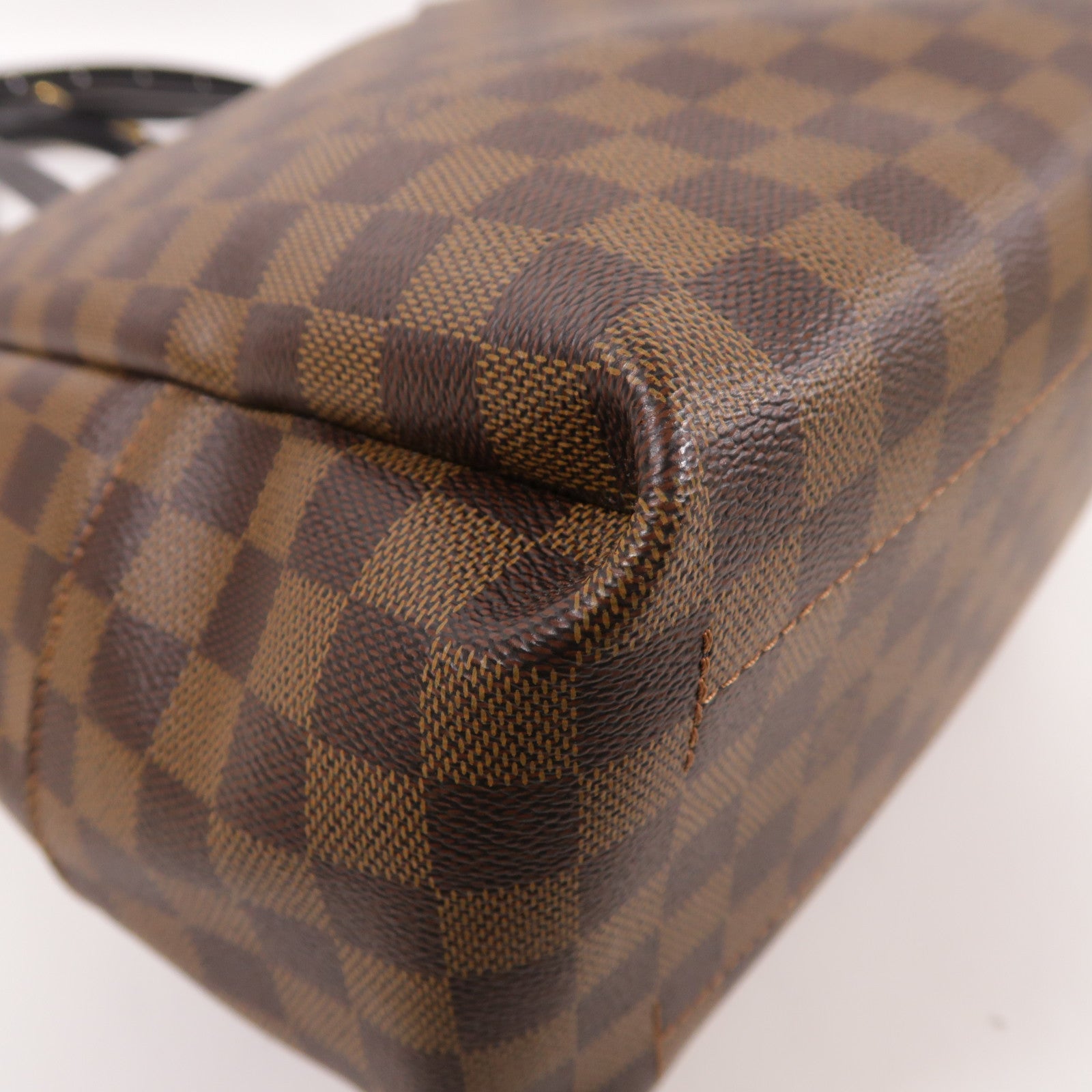 LOUIS VUITTON Damier Belmont金扣手挽肩背兩用袋