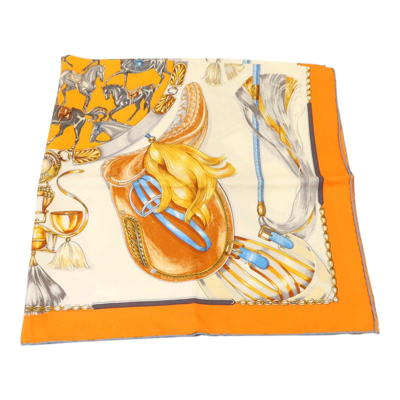 HERMES 絲質Scarf 90X90絲巾