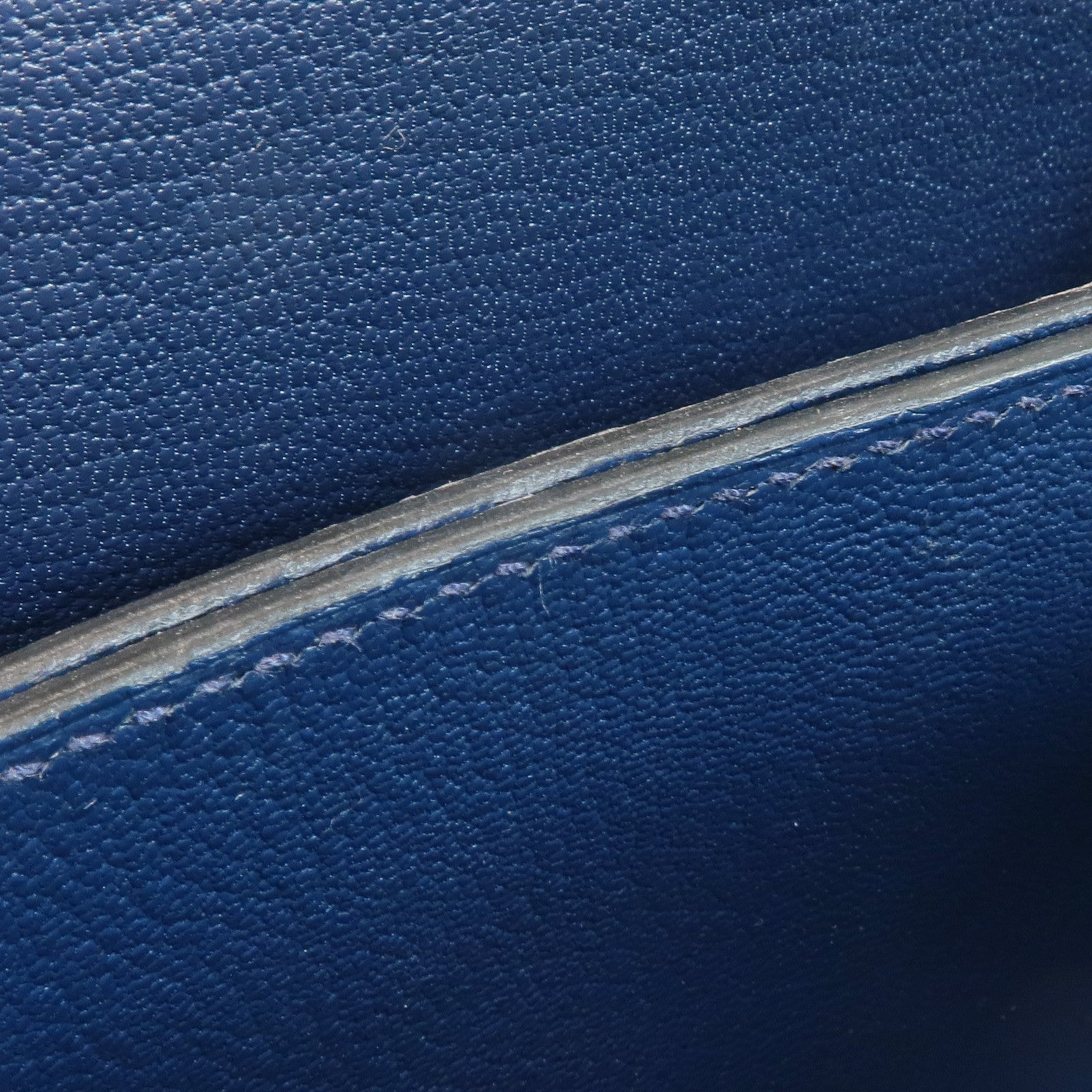 HERMES Evercolor皮革Mini Roulis金扣肩背袋Bleu Brighton