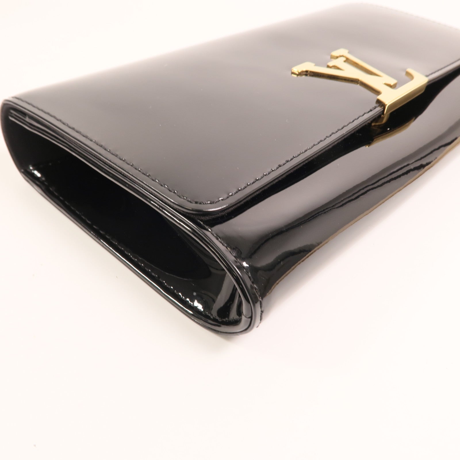 LOUIS VUITTON 【激減優惠】Monogram Vernis Louise EW金扣手拿包