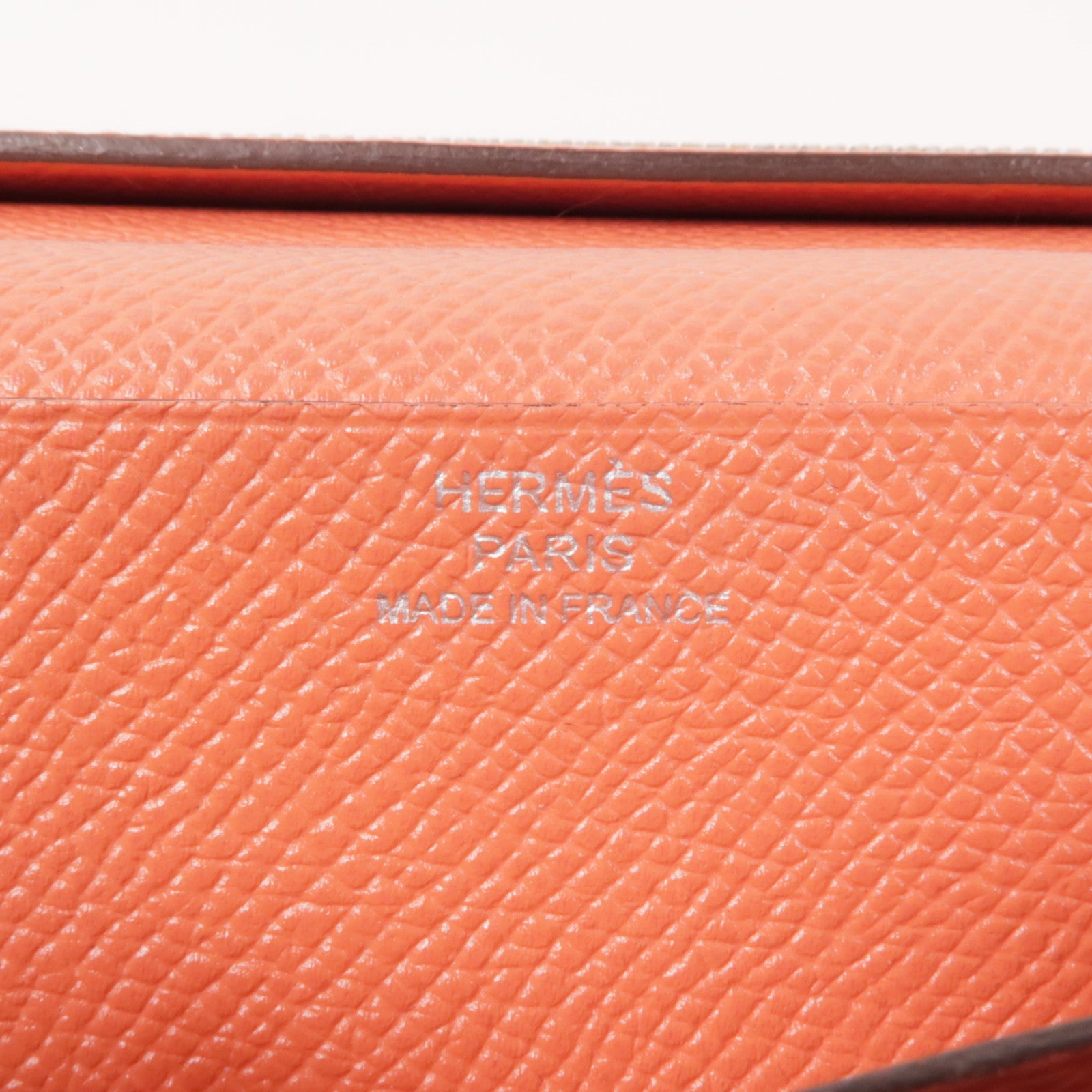HERMES Epsom皮革Bearn Long Wallet銀扣長錢包Rose Jaipur