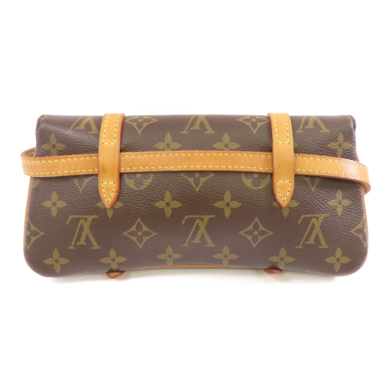 LOUIS VUITTON Monogram Pochette Marelle金扣腰包啡色