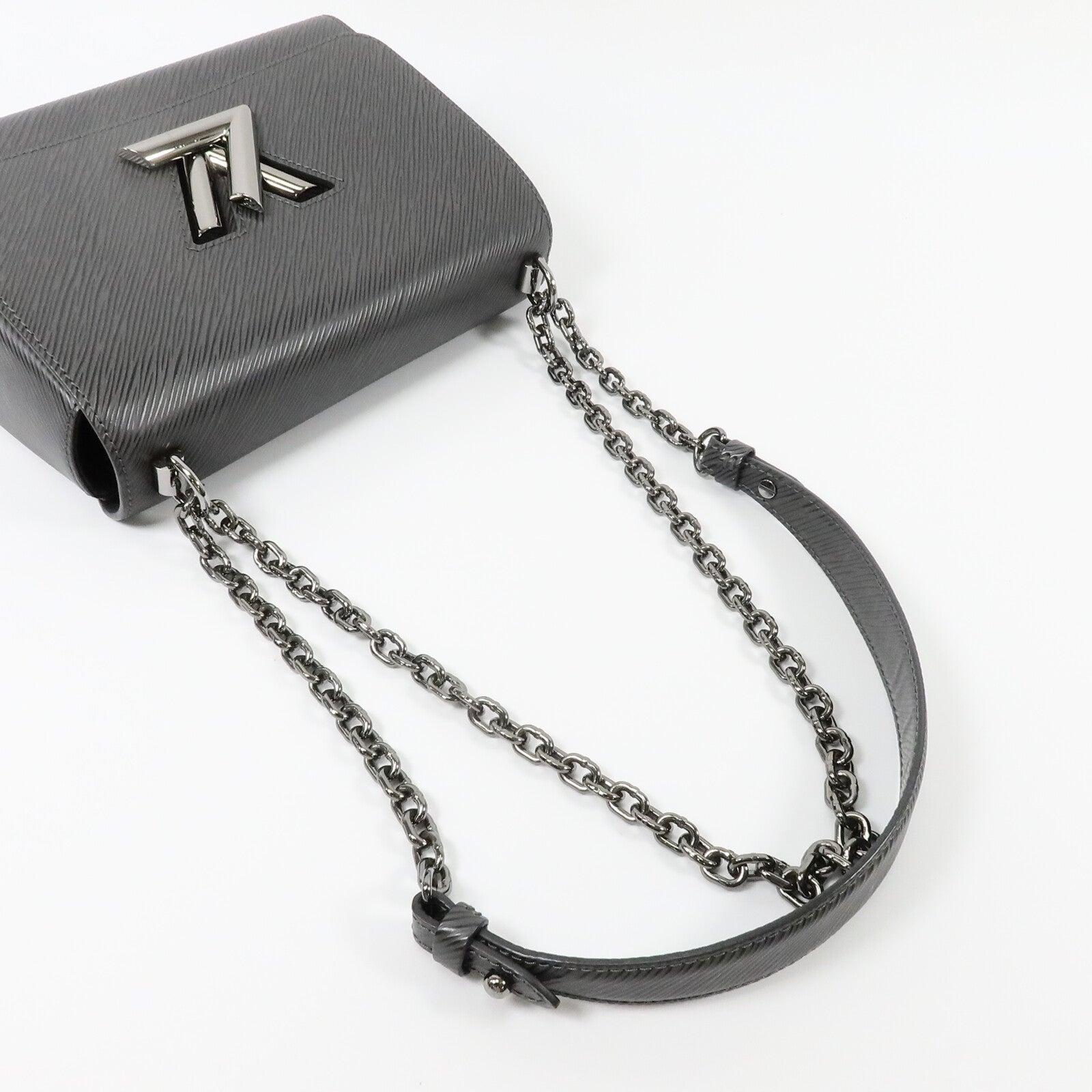 LOUIS VUITTON Epi Twist MM鏈帶手挽肩背兩用袋