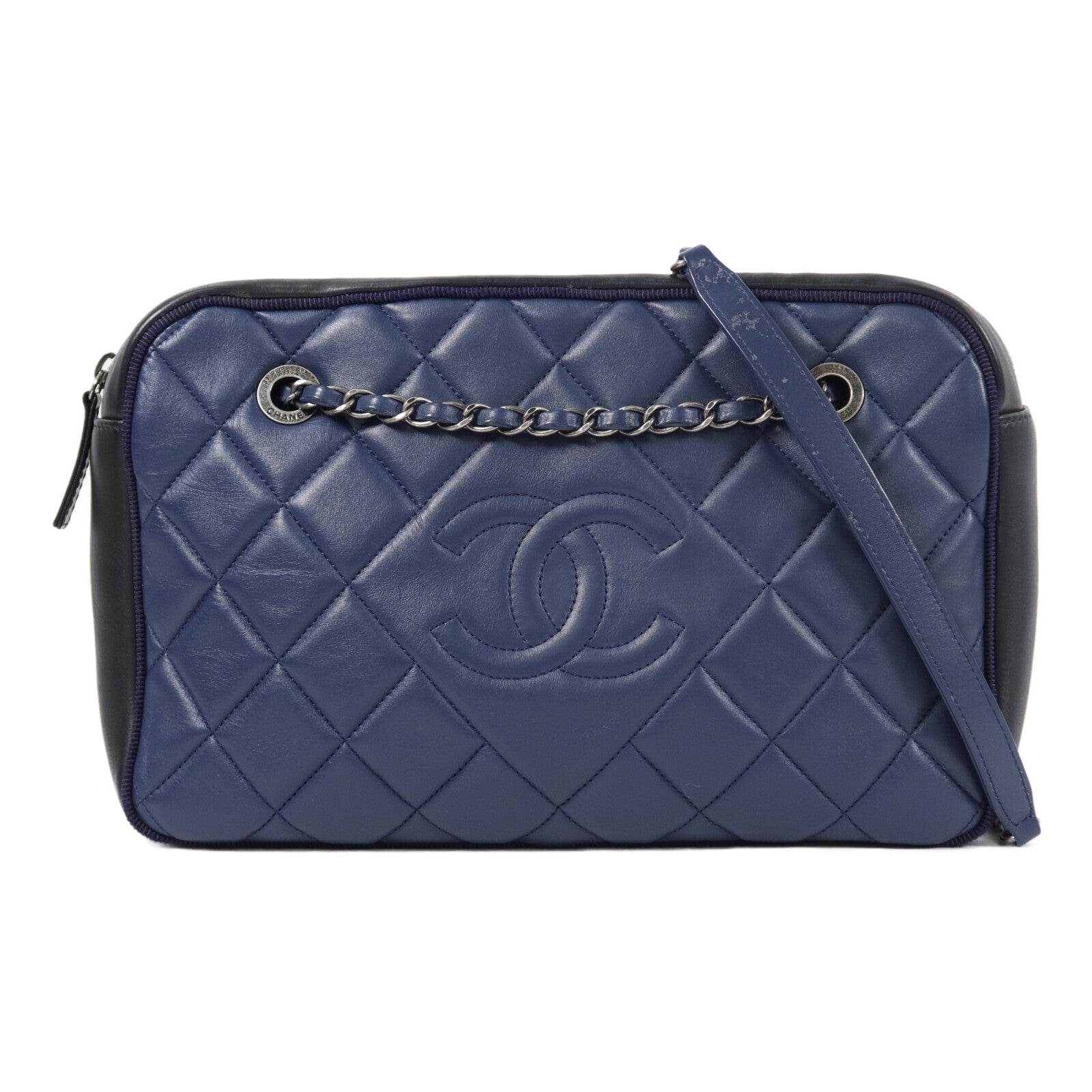 CHANEL 牛皮皮革Shoulder Bag鏈帶肩背袋