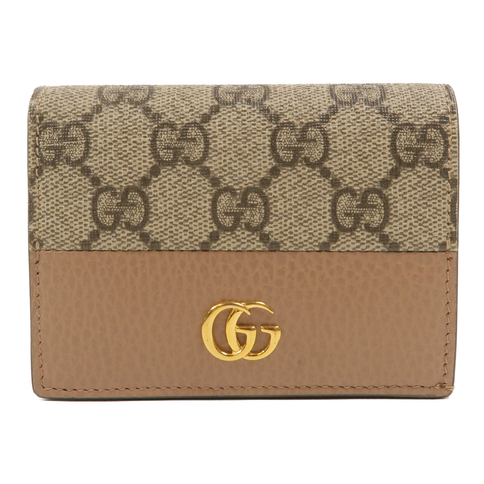 GUCCI 塗層帆布GG Marmont Wallet錢包